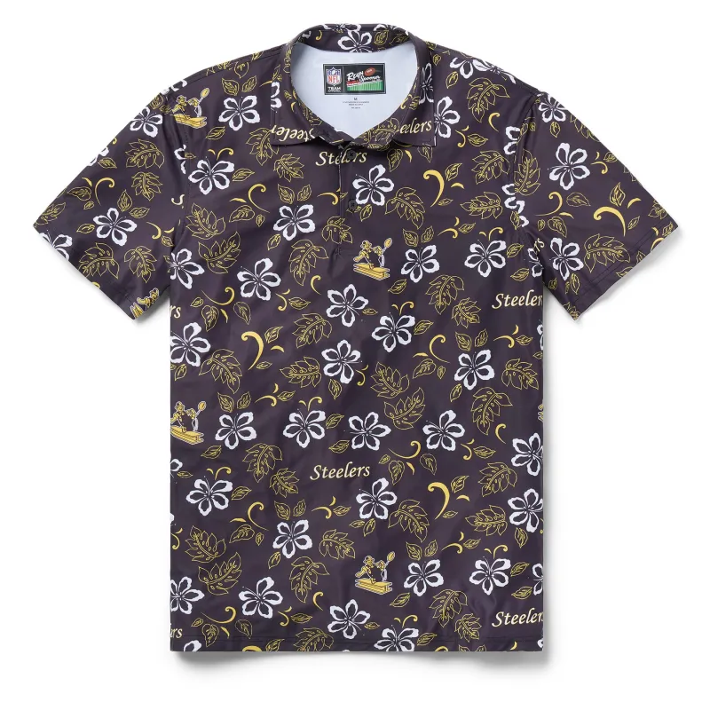 PITTSBURGH STEELERS THROWBACK PERFORMANCE POLO sold by Reyn Spooner