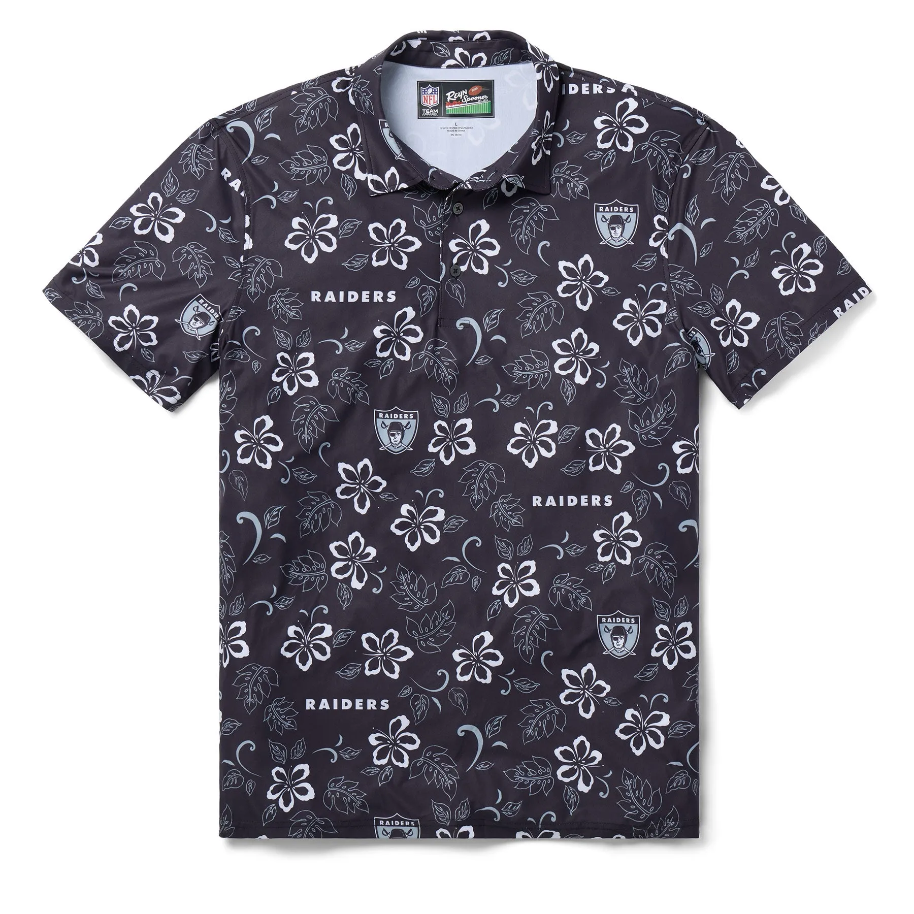 RAIDERS THROWBACK PERFORMANCE POLO sold by Reyn Spooner