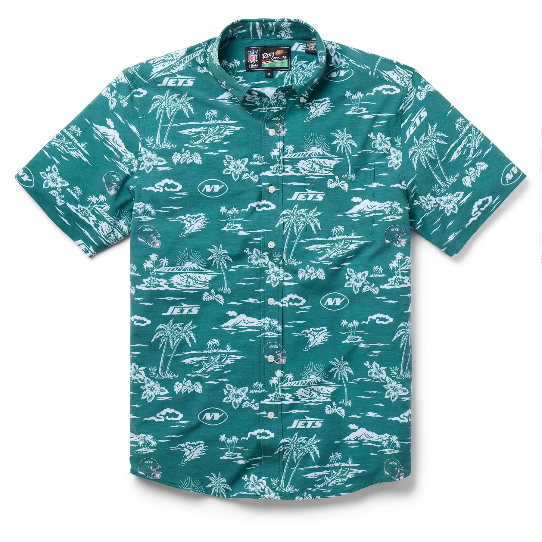 NEW YORK JETS GAME DAY PERFORMANCE BUTTON FRONT sold by Reyn Spooner