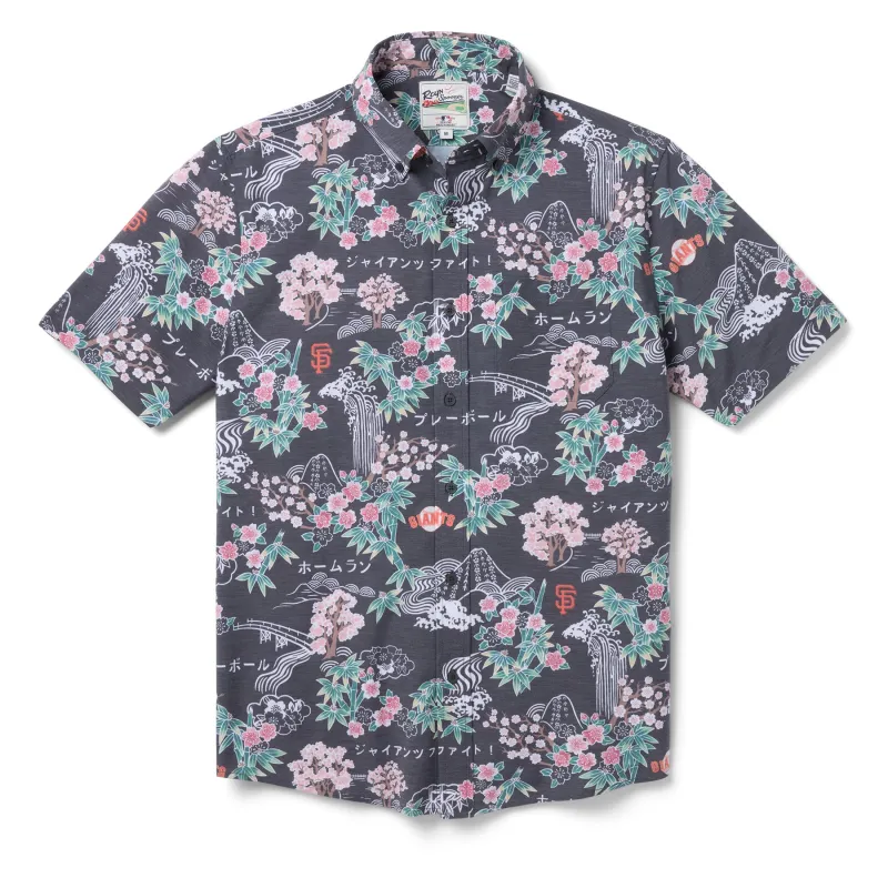 MLB® SAN FRANCISCO GIANTS SAKURA SPRING PERFORMANCE BUTTON FRONT sold by Reyn Spooner