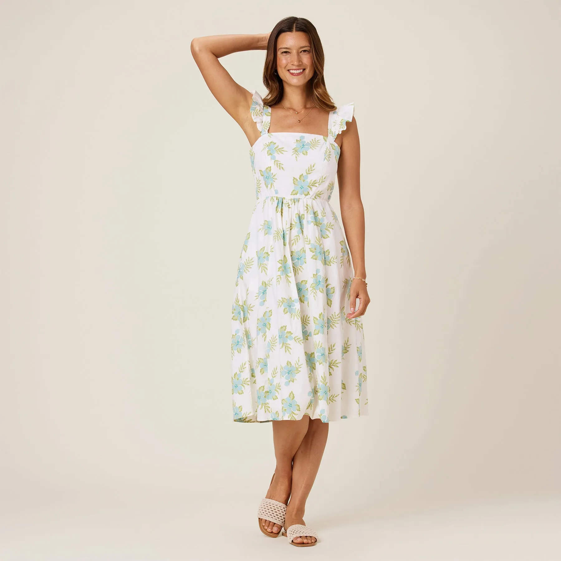 SOFT BISCUS ALBA DRESS sold by Reyn Spooner