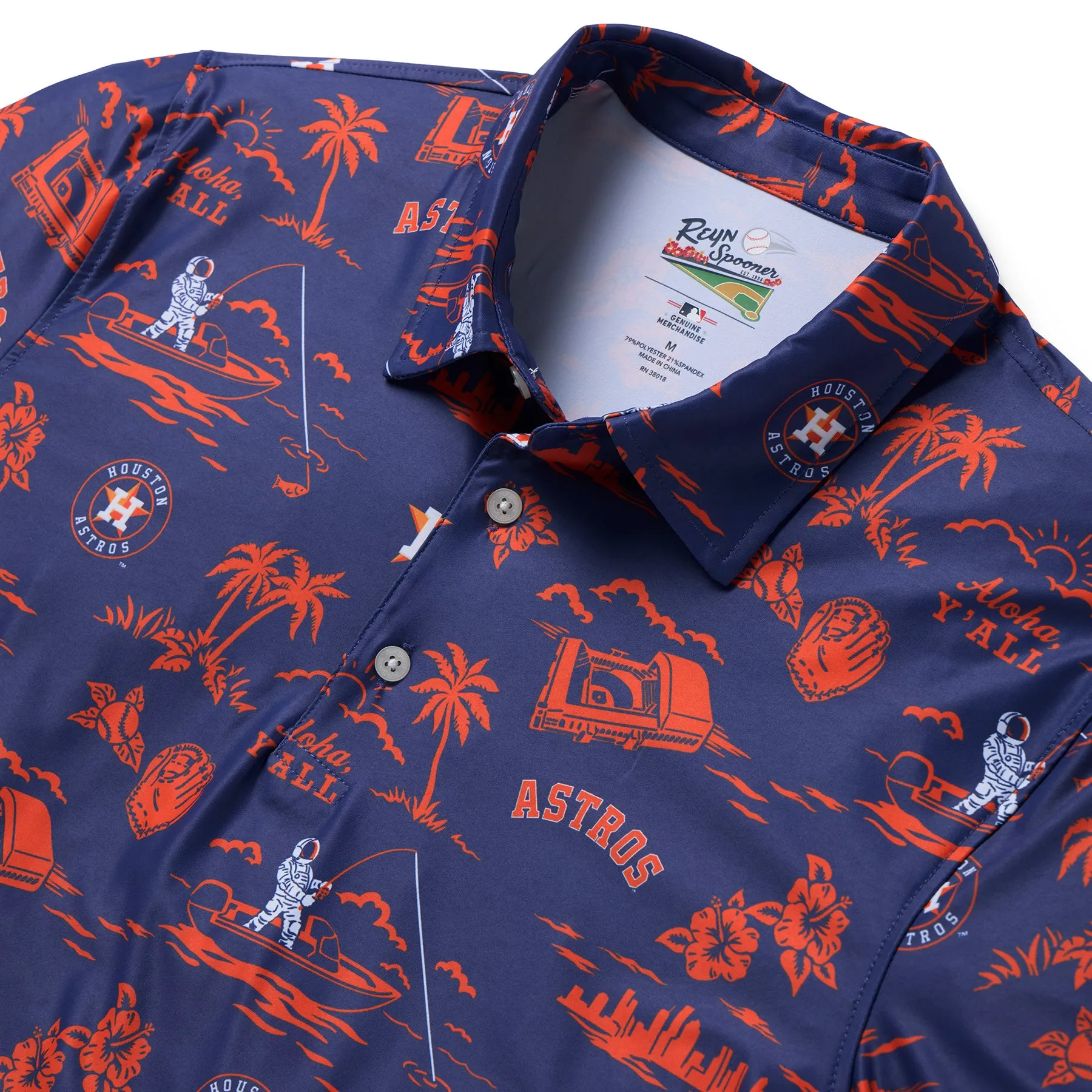 MLB® HOUSTON ASTROS HOMETOWN PERFORMANCE POLO sold by Reyn Spooner product image thumbnail 2