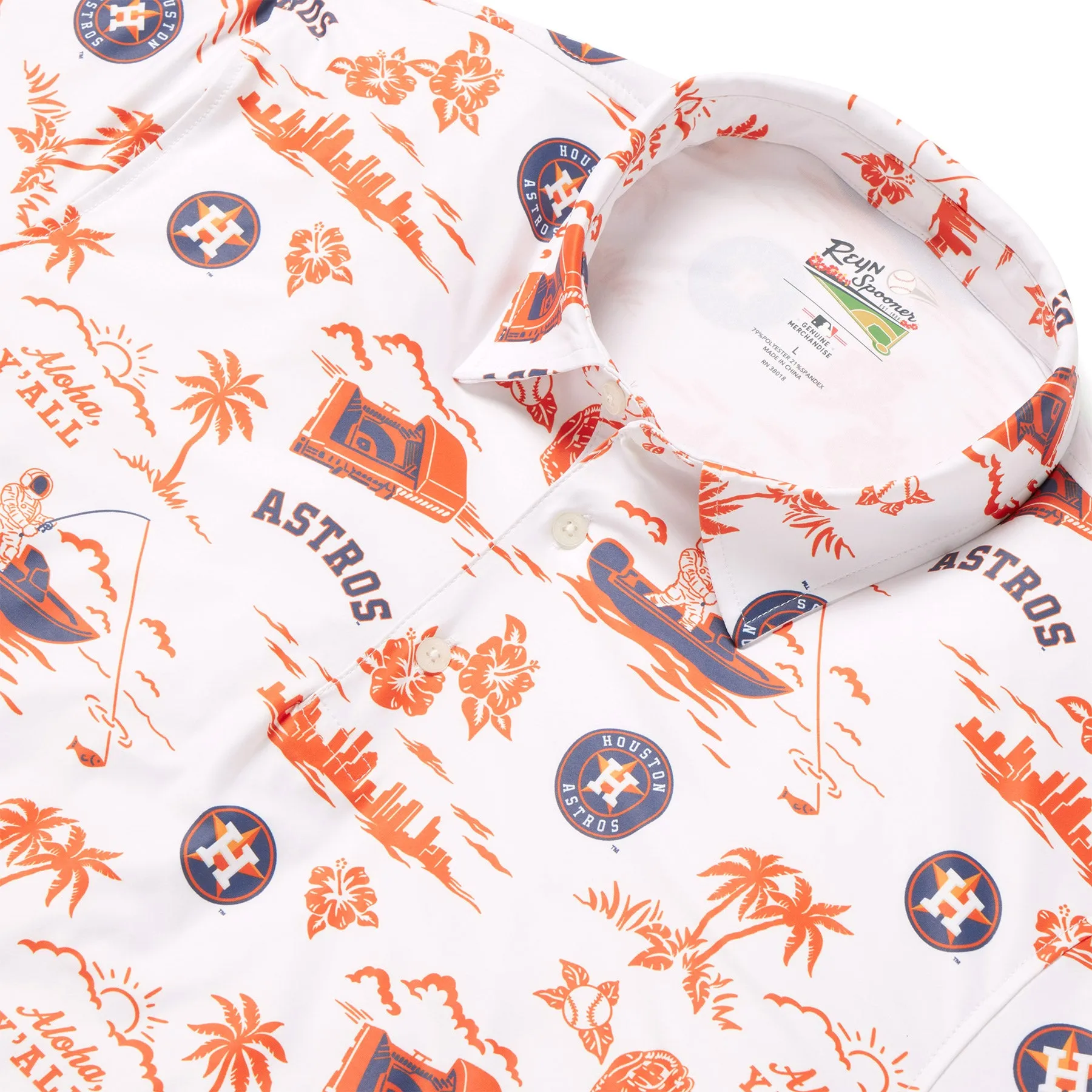 MLB® HOUSTON ASTROS HOMETOWN PERFORMANCE POLO sold by Reyn Spooner product image thumbnail 4