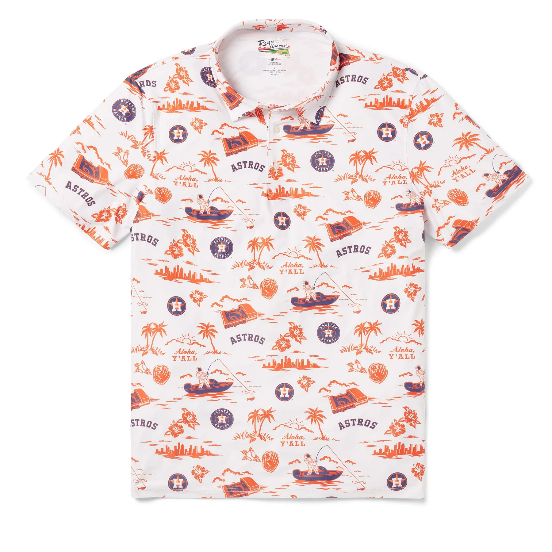 MLB® HOUSTON ASTROS HOMETOWN PERFORMANCE POLO sold by Reyn Spooner product image thumbnail 3