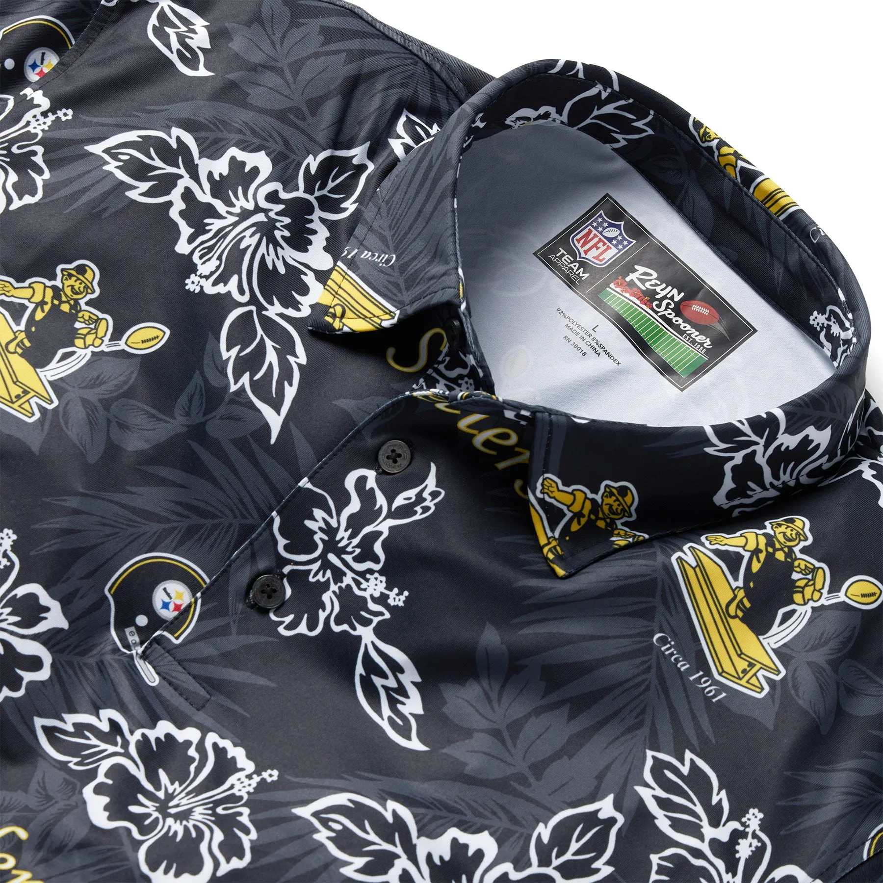 PITTSBURGH STEELERS THROWBACK PERFORMANCE POLO sold by Reyn Spooner product image thumbnail 2