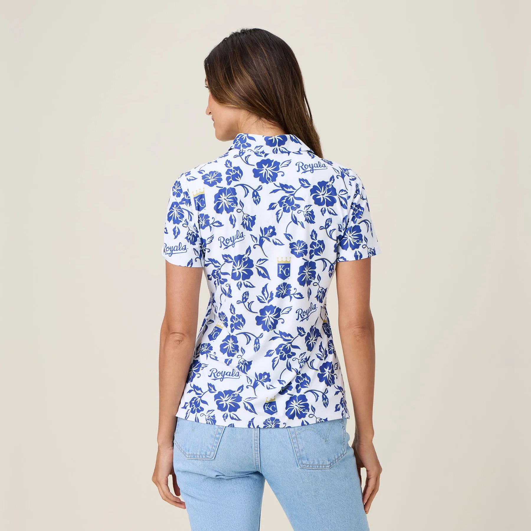 MLB® WOMEN'S KANSAS CITY ROYALS GAME DAY PERFORMANCE POLO sold by Reyn Spooner product image thumbnail 2