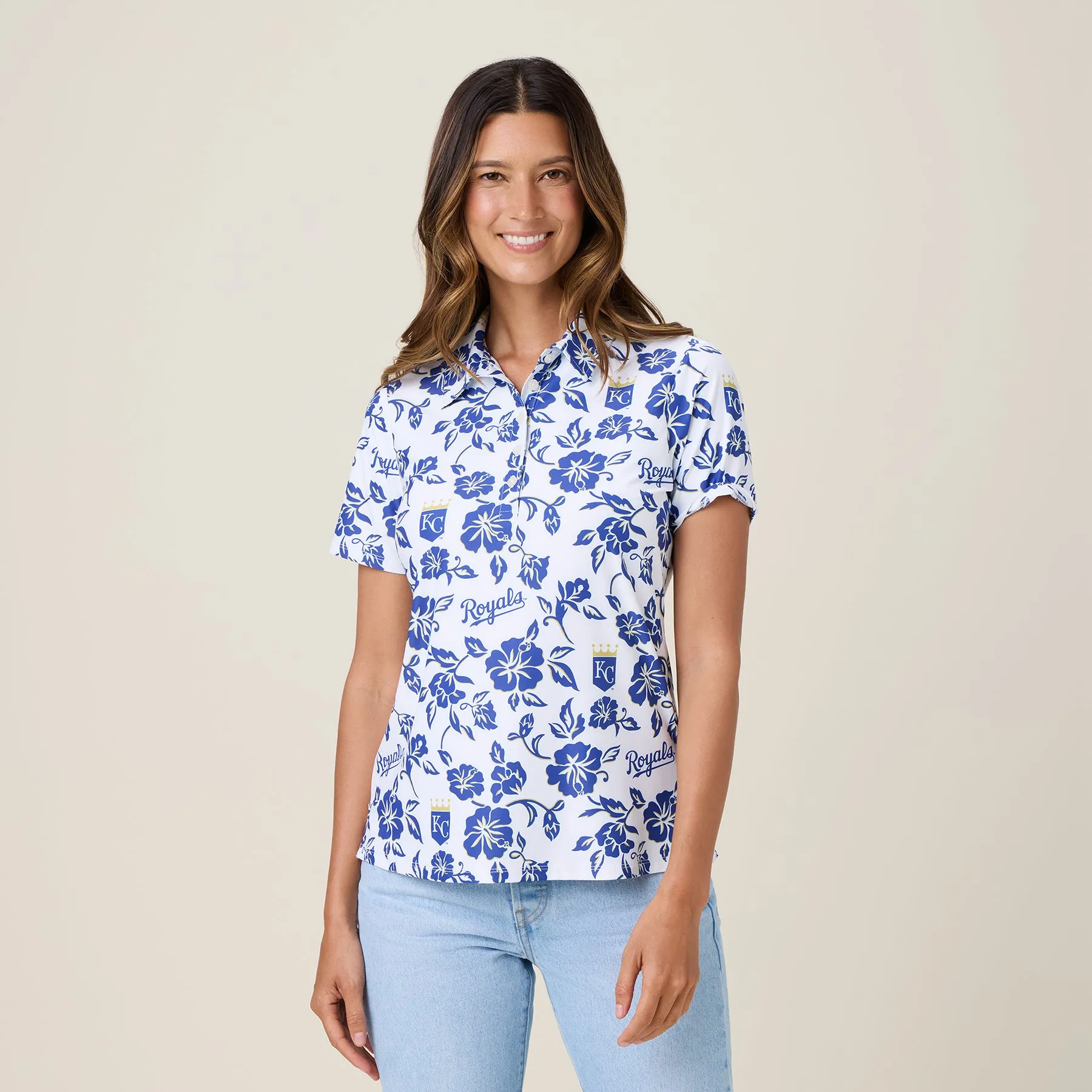 MLB® WOMEN'S KANSAS CITY ROYALS GAME DAY PERFORMANCE POLO sold by Reyn Spooner