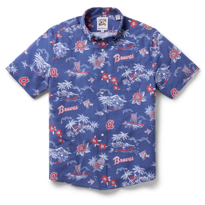 MLB® ATLANTA BRAVES COOPERSTOWN PERFORMANCE BUTTON FRONT sold by Reyn Spooner