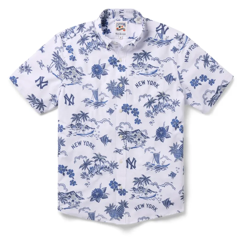 MLB® NEW YORK YANKEES COOPERSTOWN PERFORMANCE BUTTON FRONT sold by Reyn Spooner