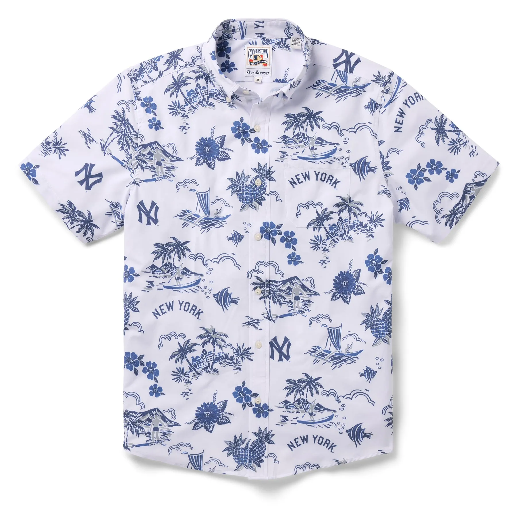 MLB® NEW YORK YANKEES COOPERSTOWN PERFORMANCE BUTTON FRONT sold by Reyn Spooner