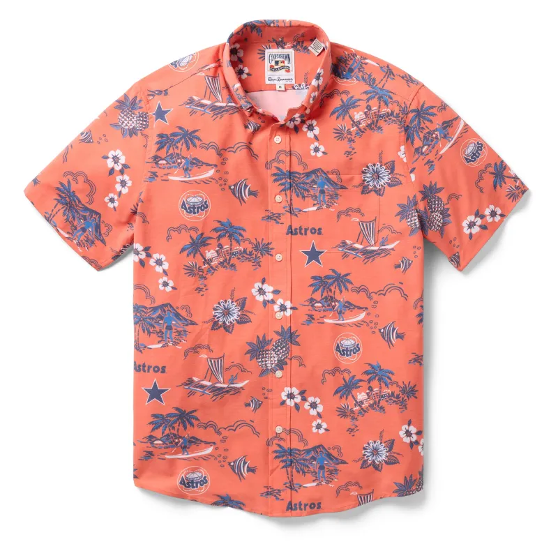 MLB® HOUSTON ASTROS COOPERSTOWN PERFORMANCE BUTTON FRONT sold by Reyn Spooner