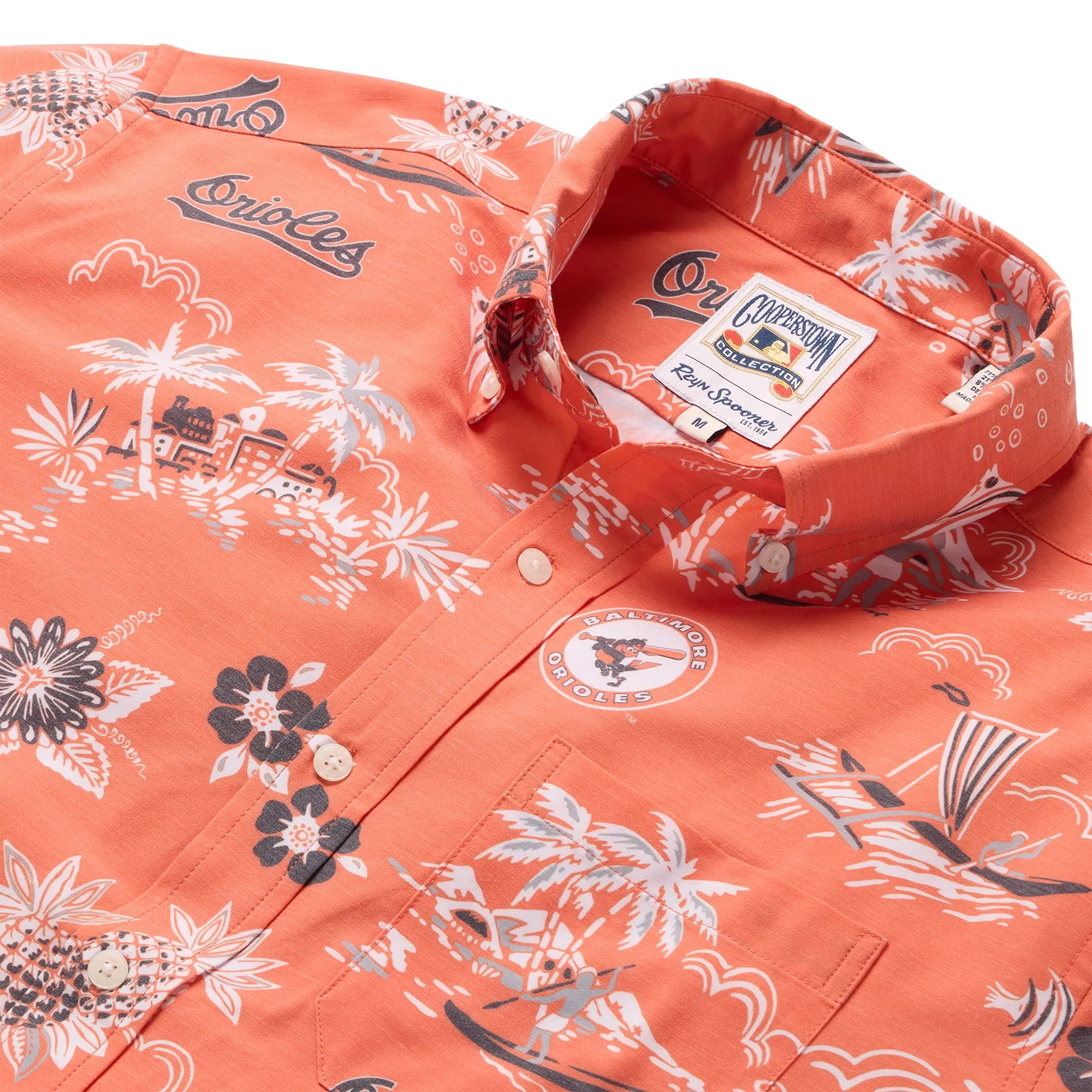 MLB® BALTIMORE ORIOLES COOPERSTOWN PERFORMANCE ALOHA SHIRT sold by Reyn Spooner product image thumbnail 2