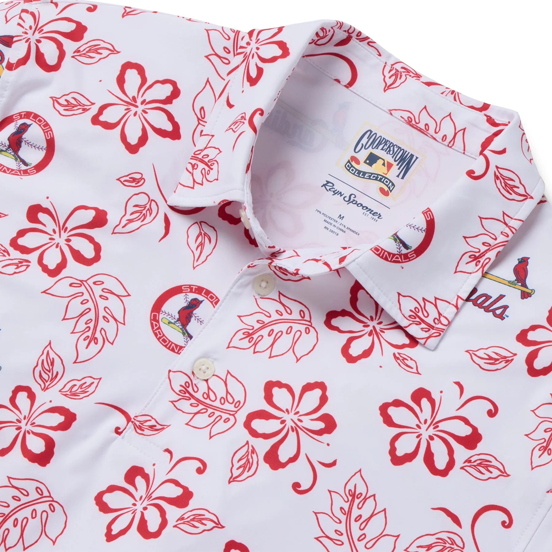 MLB® ST. LOUIS CARDINALS COOPERSTOWN PERFORMANCE POLO sold by Reyn Spooner product image thumbnail 2