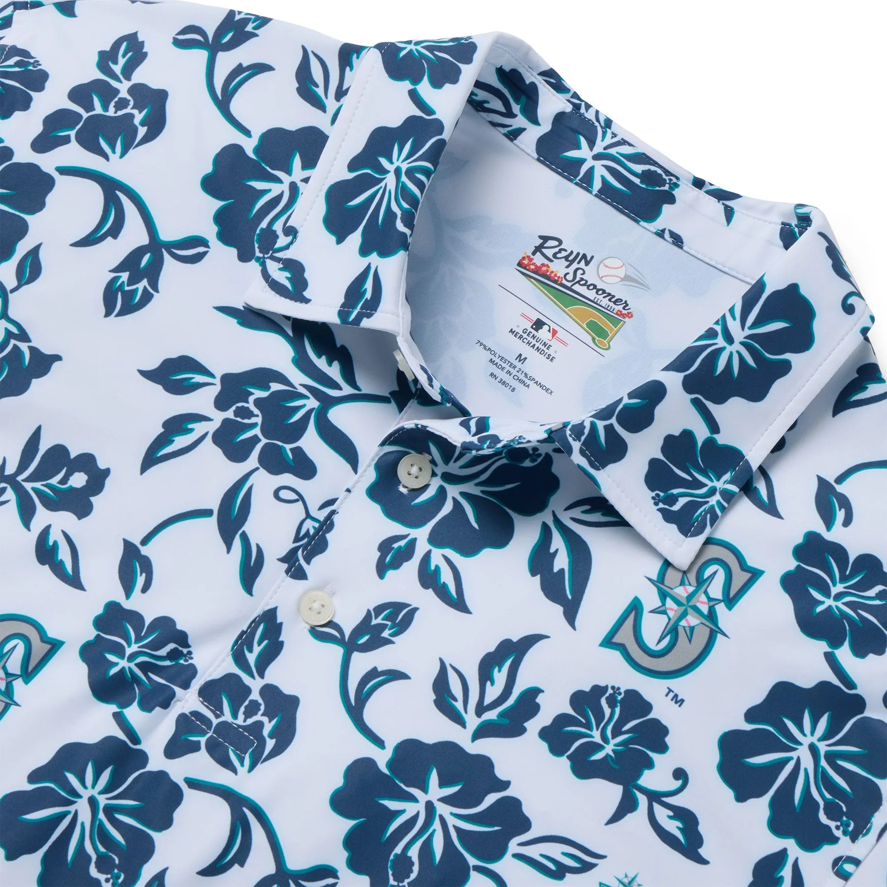 MLB® SEATTLE MARINERS GAME DAY PERFORMANCE POLO sold by Reyn Spooner product image thumbnail 2