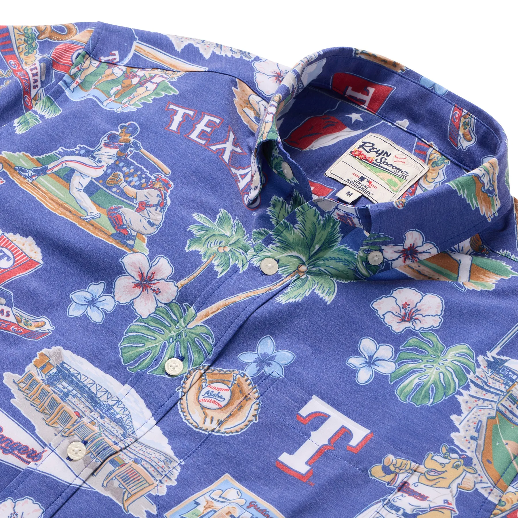 MLB® TEXAS RANGERS SCENIC PERFORMANCE ALOHA SHIRT sold by Reyn Spooner product image thumbnail 2