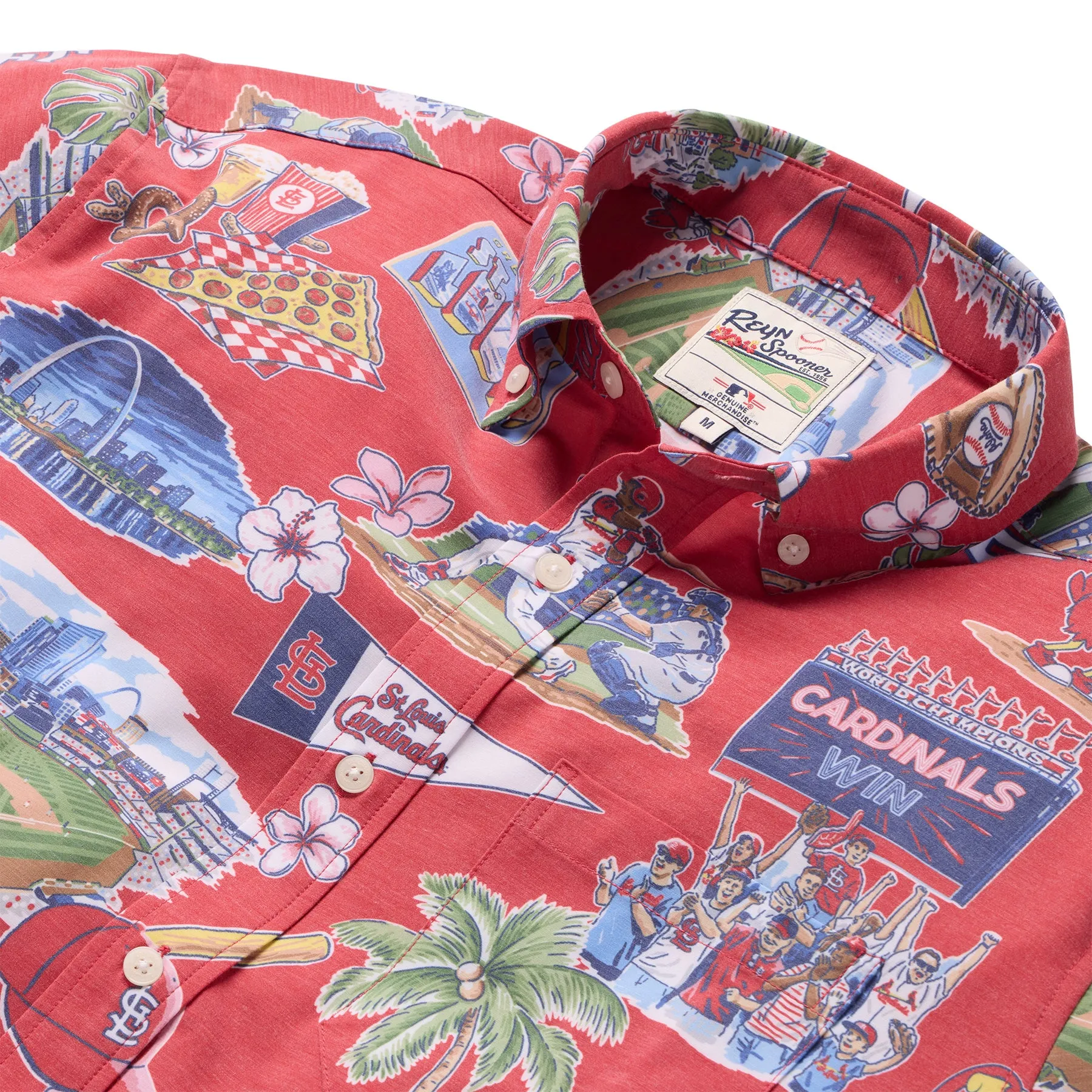 MLB® ST. LOUIS CARDINALS SCENIC PERFORMANCE BUTTON FRONT sold by Reyn Spooner product image thumbnail 2