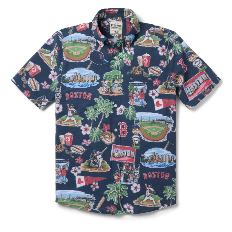 MLB® BOSTON RED SOX SCENIC PERFORMANCE BUTTON FRONT sold by Reyn Spooner