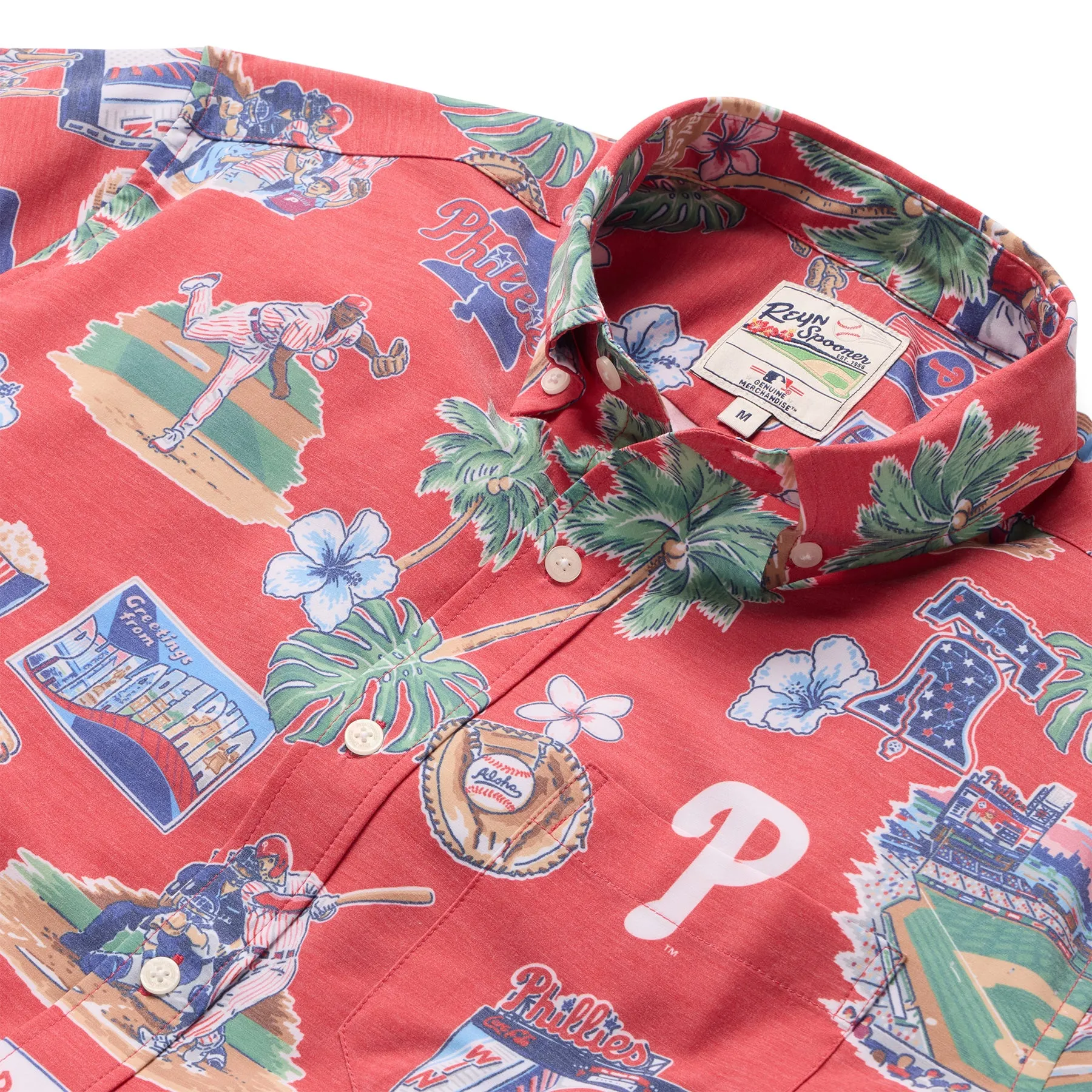 MLB® PHILADELPHIA PHILLIES SCENIC PERFORMANCE ALOHA SHIRT sold by Reyn Spooner product image thumbnail 2