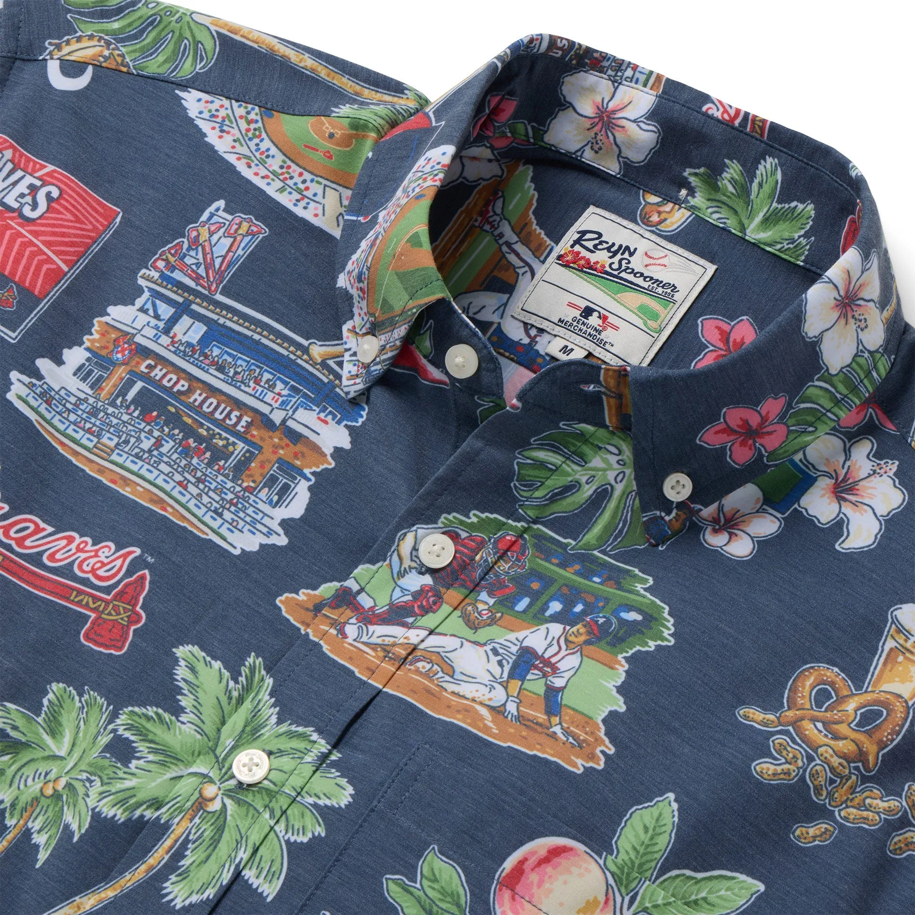 MLB® ATLANTA BRAVES SCENIC PERFORMANCE BUTTON FRONT sold by Reyn Spooner product image thumbnail 2