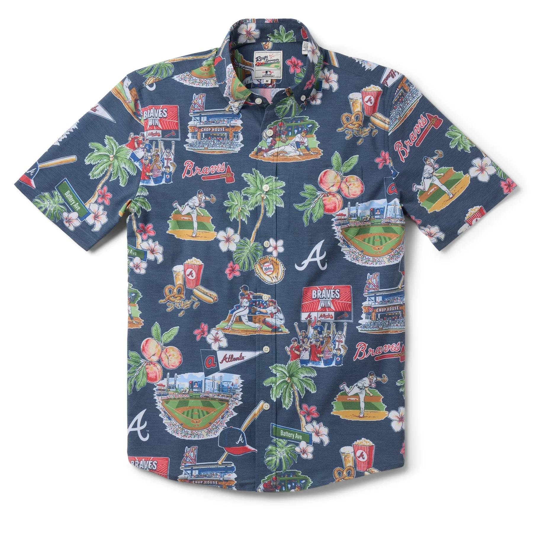 MLB® ATLANTA BRAVES SCENIC PERFORMANCE BUTTON FRONT sold by Reyn Spooner