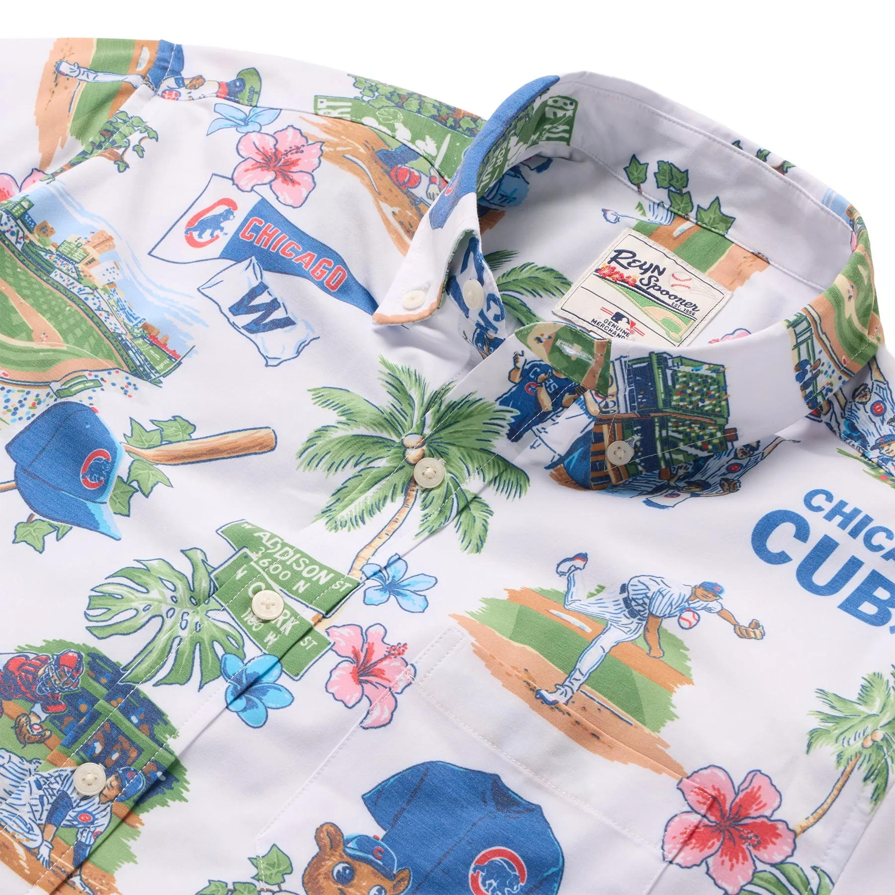 MLB® CHICAGO CUBS SCENIC PERFORMANCE BUTTON FRONT sold by Reyn Spooner product image thumbnail 4