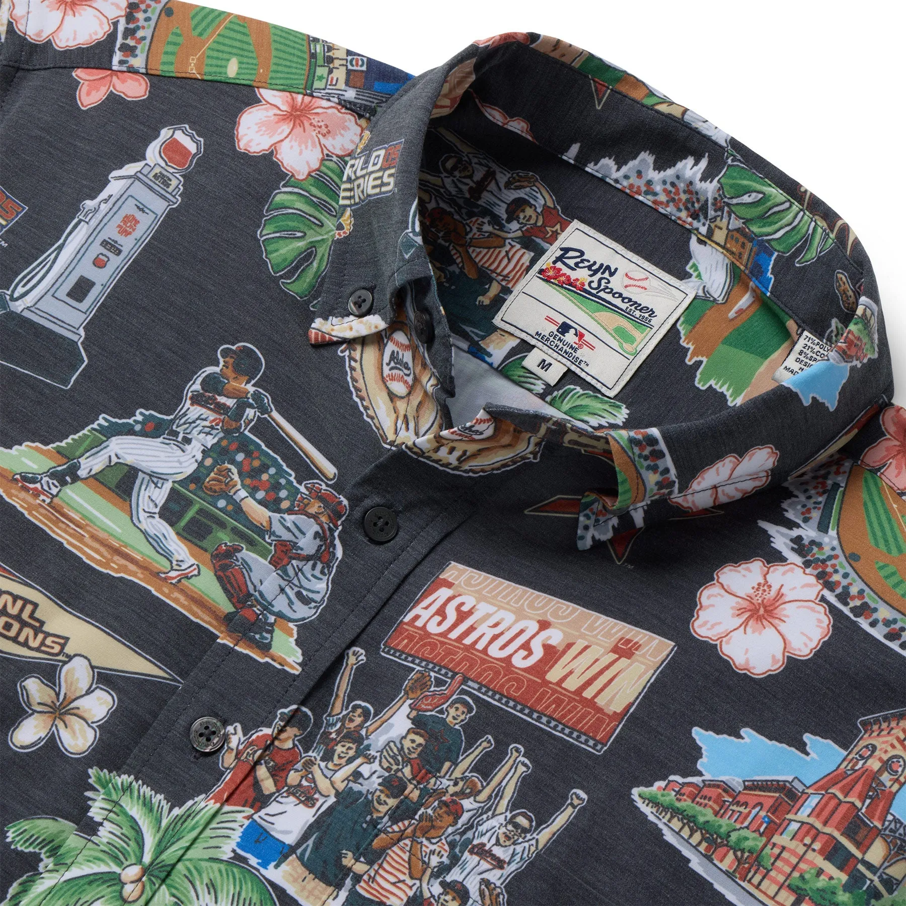 MLB® HOUSTON ASTROS SCENIC PERFORMANCE BUTTON FRONT sold by Reyn Spooner product image thumbnail 2