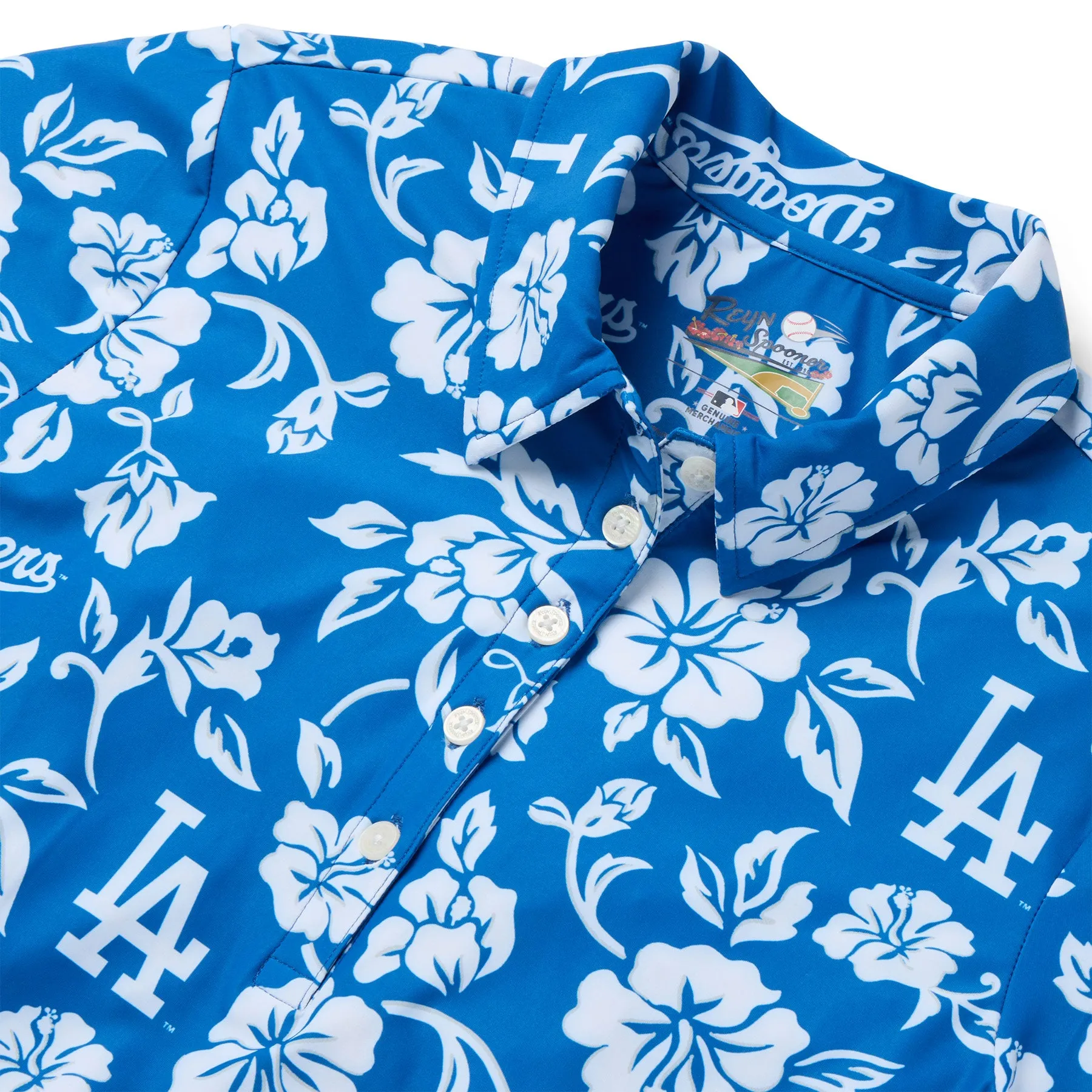 MLB® WOMEN'S LOS ANGELES DODGERS GAME DAY PERFORMANCE POLO sold by Reyn Spooner product image thumbnail 5