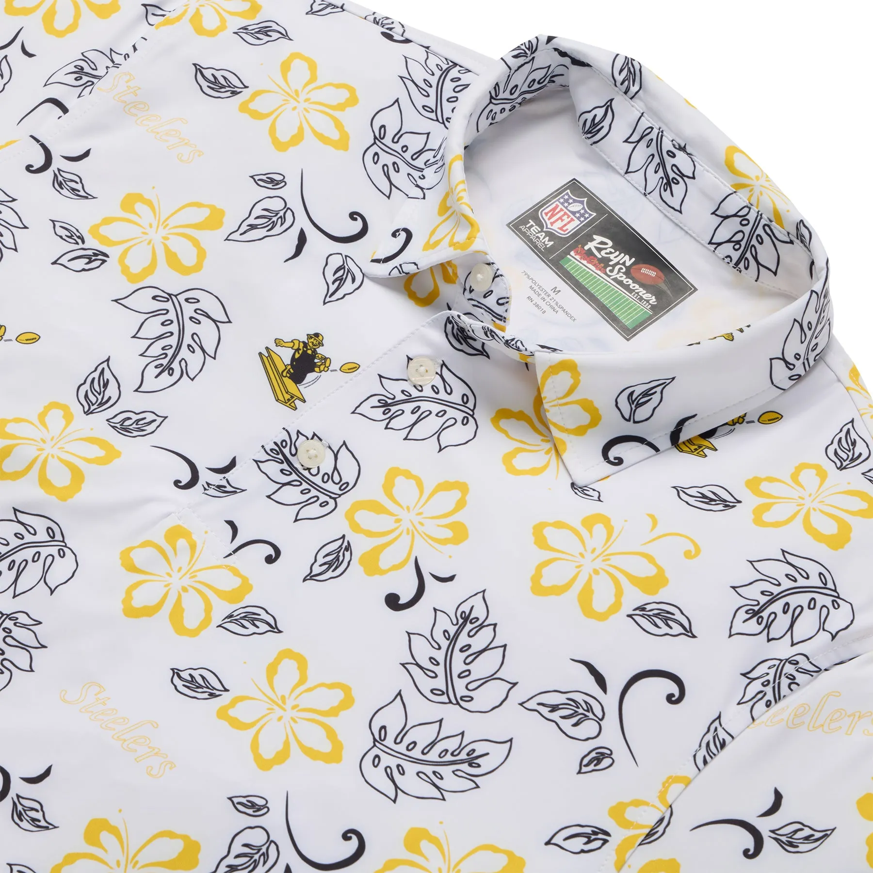 PITTSBURGH STEELERS THROWBACK PERFORMANCE POLO sold by Reyn Spooner product image thumbnail 2