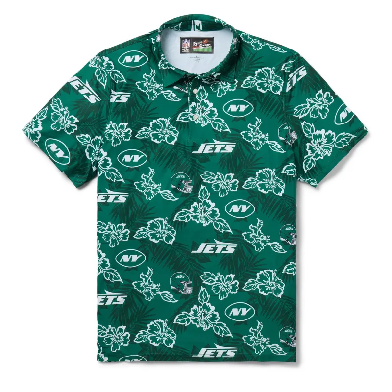 NEW YORK JETS PUA PERFORMANCE POLO sold by Reyn Spooner