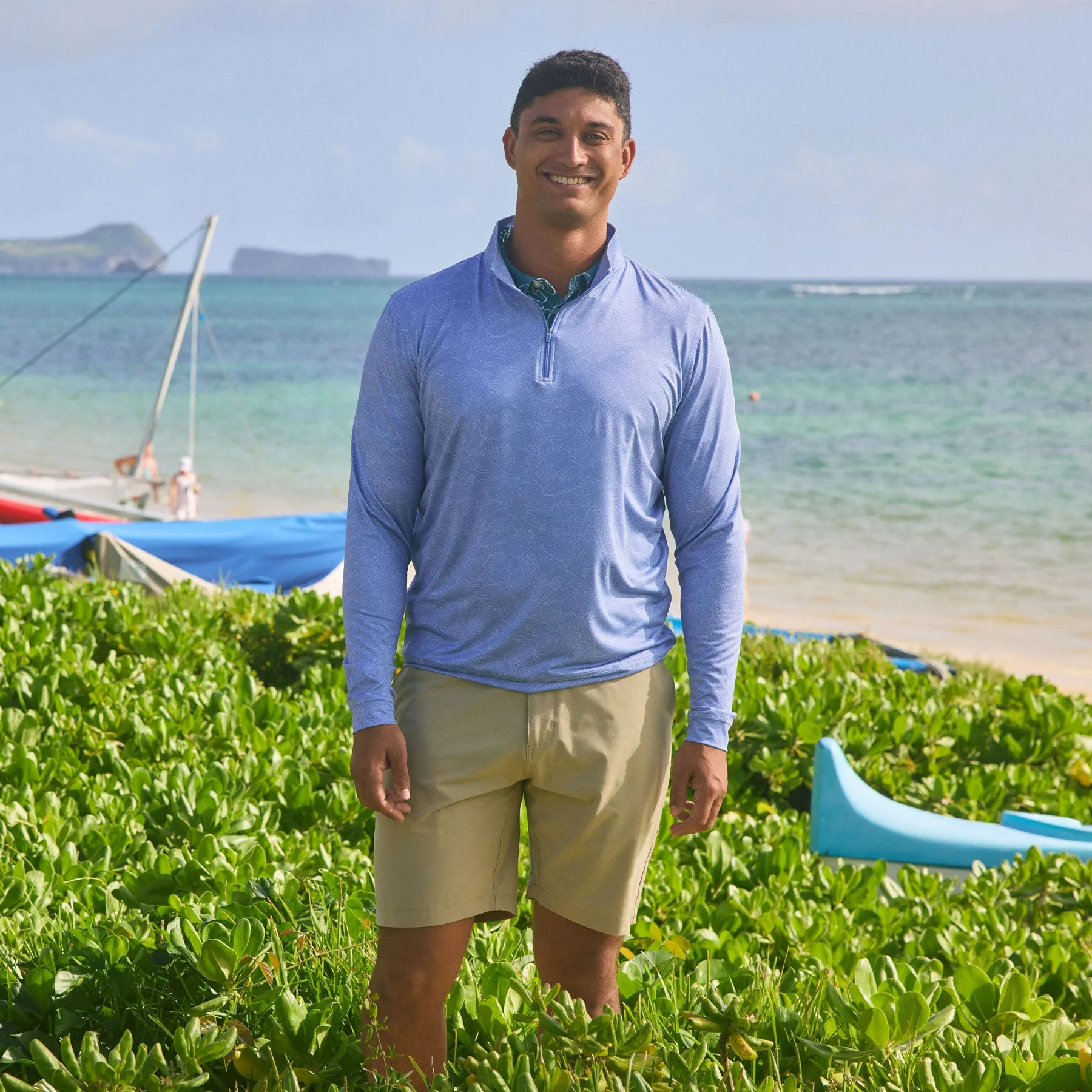 MOLOKAI CHANNEL PERFORMANCE QUARTER ZIP sold by Reyn Spooner product image thumbnail 5