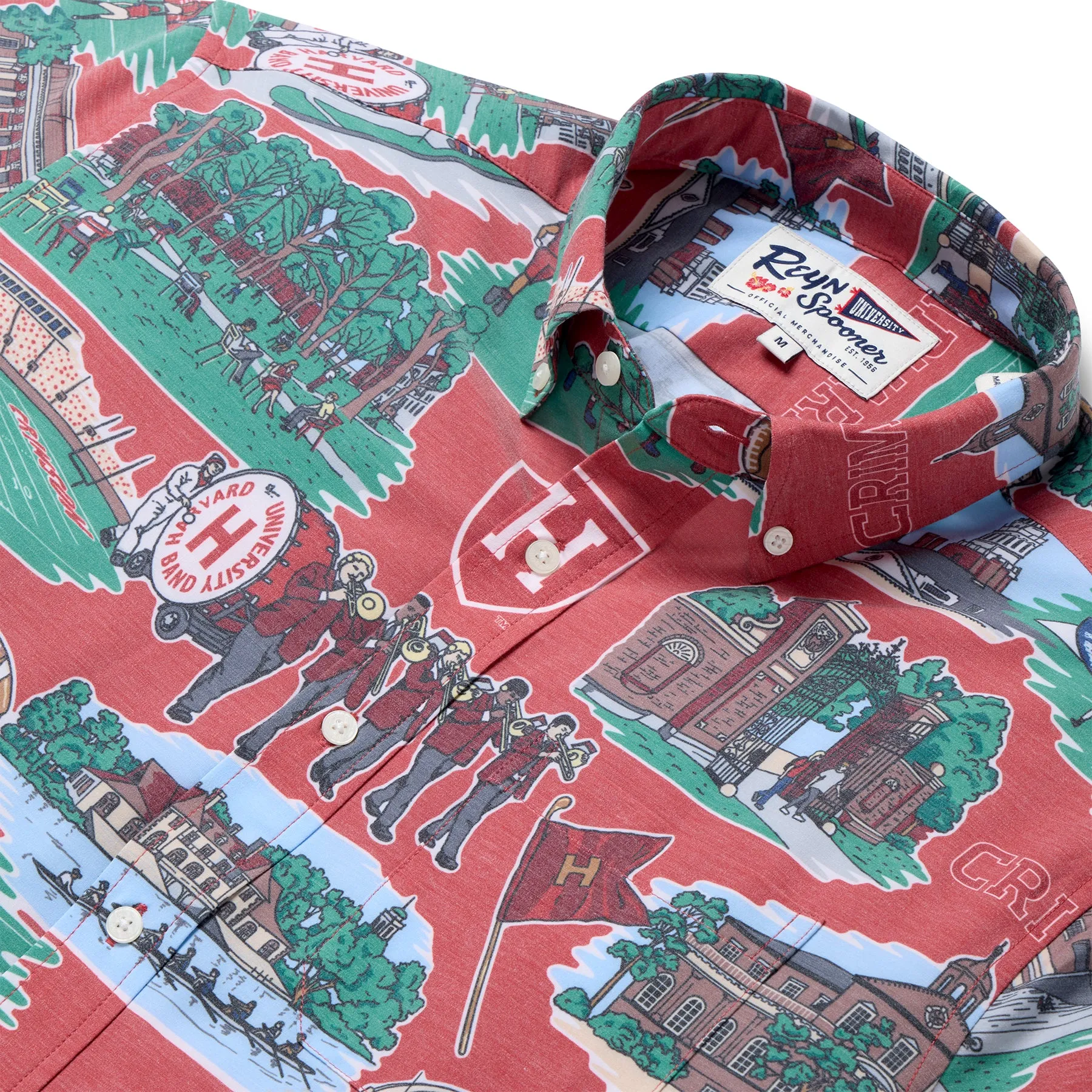 HARVARD UNIVERSITY SCENIC PERFORMANCE BUTTON FRONT sold by Reyn Spooner product image thumbnail 2