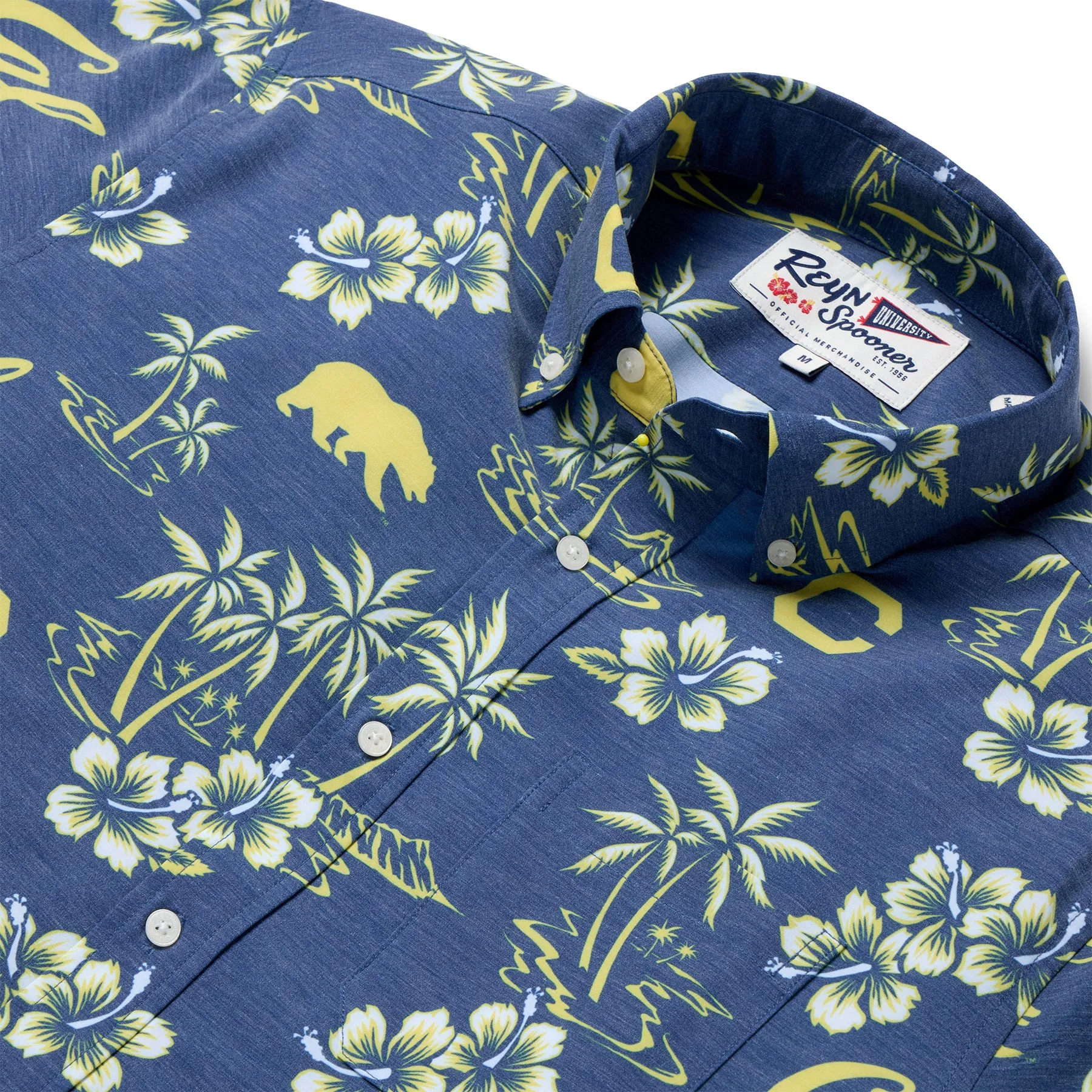 UNIVERSITY OF CALIFORNIA BERKELEY GAME DAY PERFORMANCE BUTTON FRONT sold by Reyn Spooner product image thumbnail 2