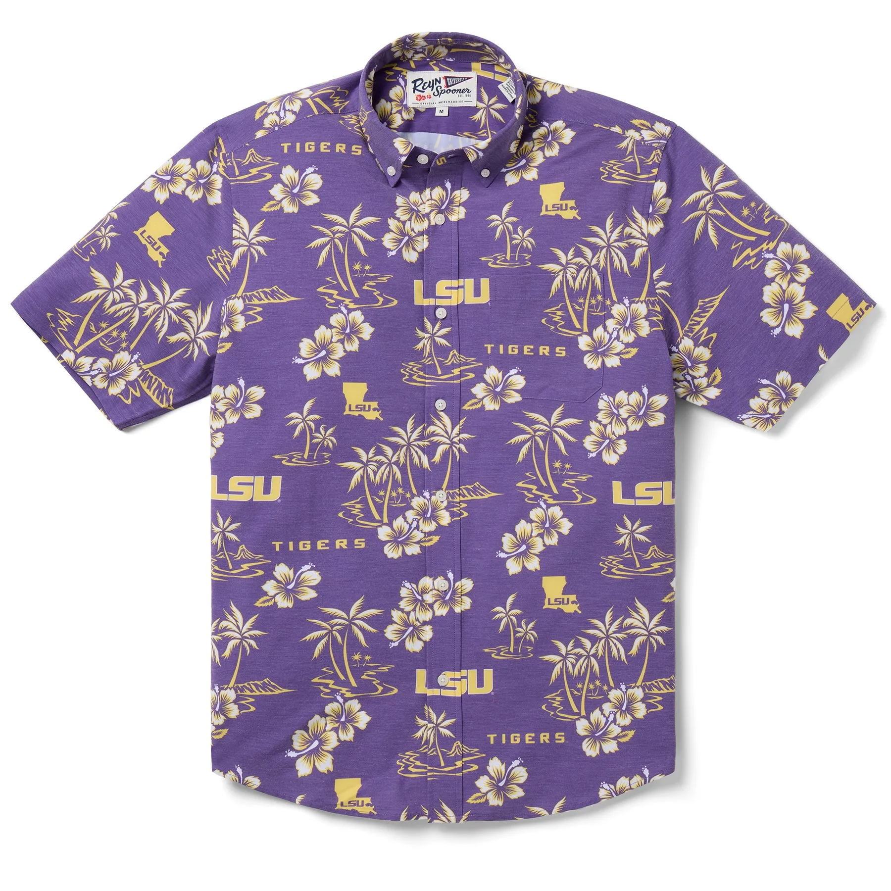 LOUISIANA STATE UNIVERSITY GAME DAY PERFORMANCE BUTTON FRONT sold by Reyn Spooner