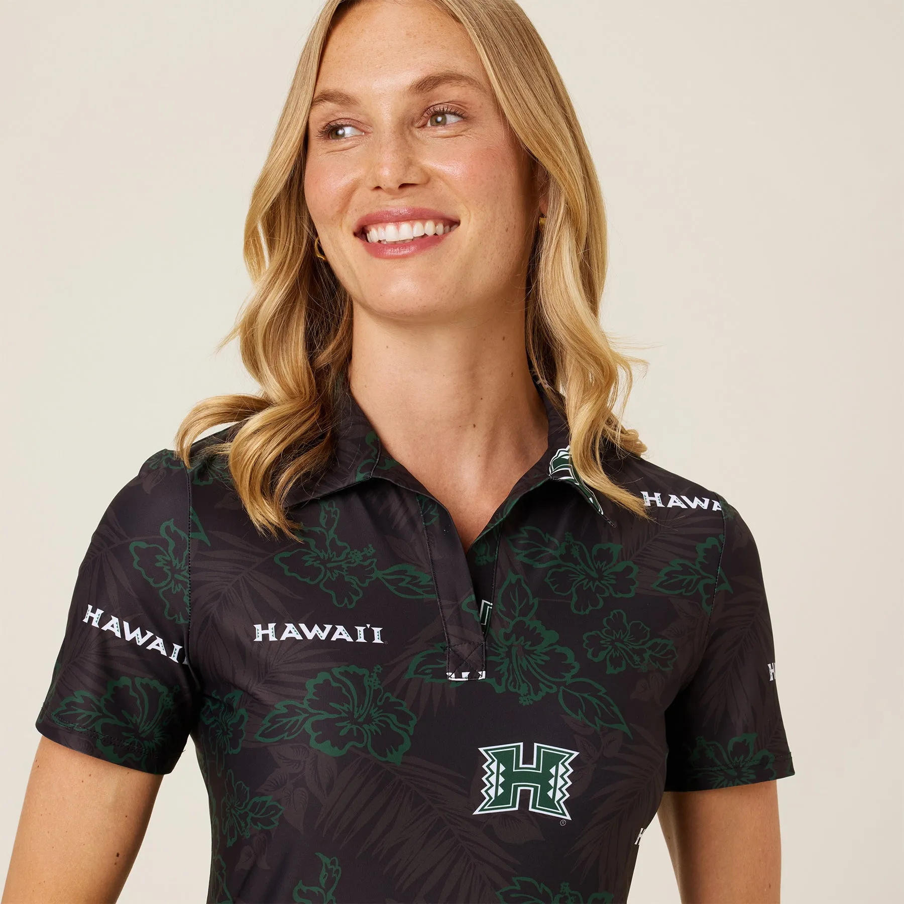 WOMEN'S UNIVERSITY OF HAWAI'I GAME DAY PERFORMANCE POLO sold by Reyn Spooner product image thumbnail 3