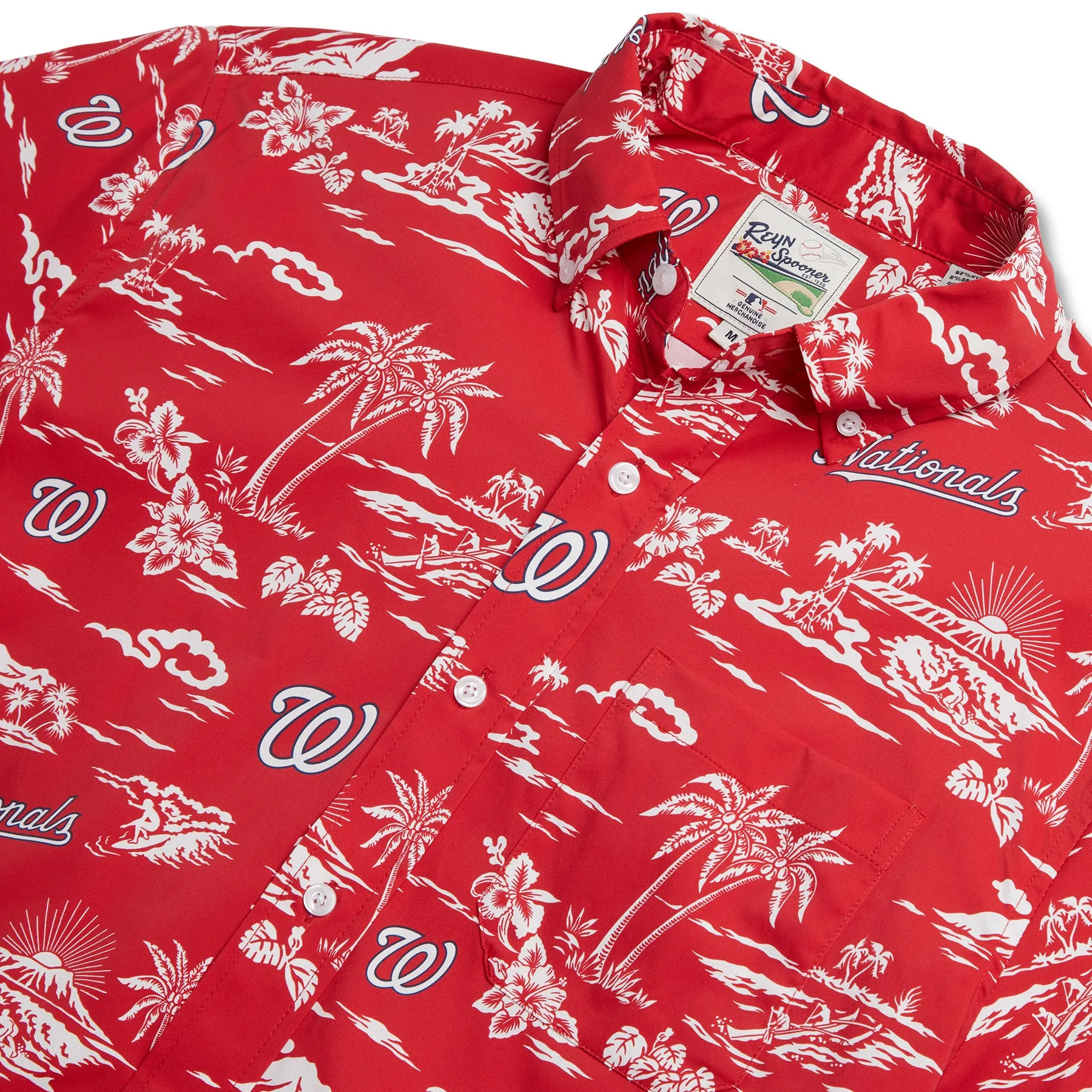 MLB® WASHINGTON NATIONALS KEKAI PERFORMANCE BUTTON FRONT sold by Reyn Spooner product image thumbnail 2