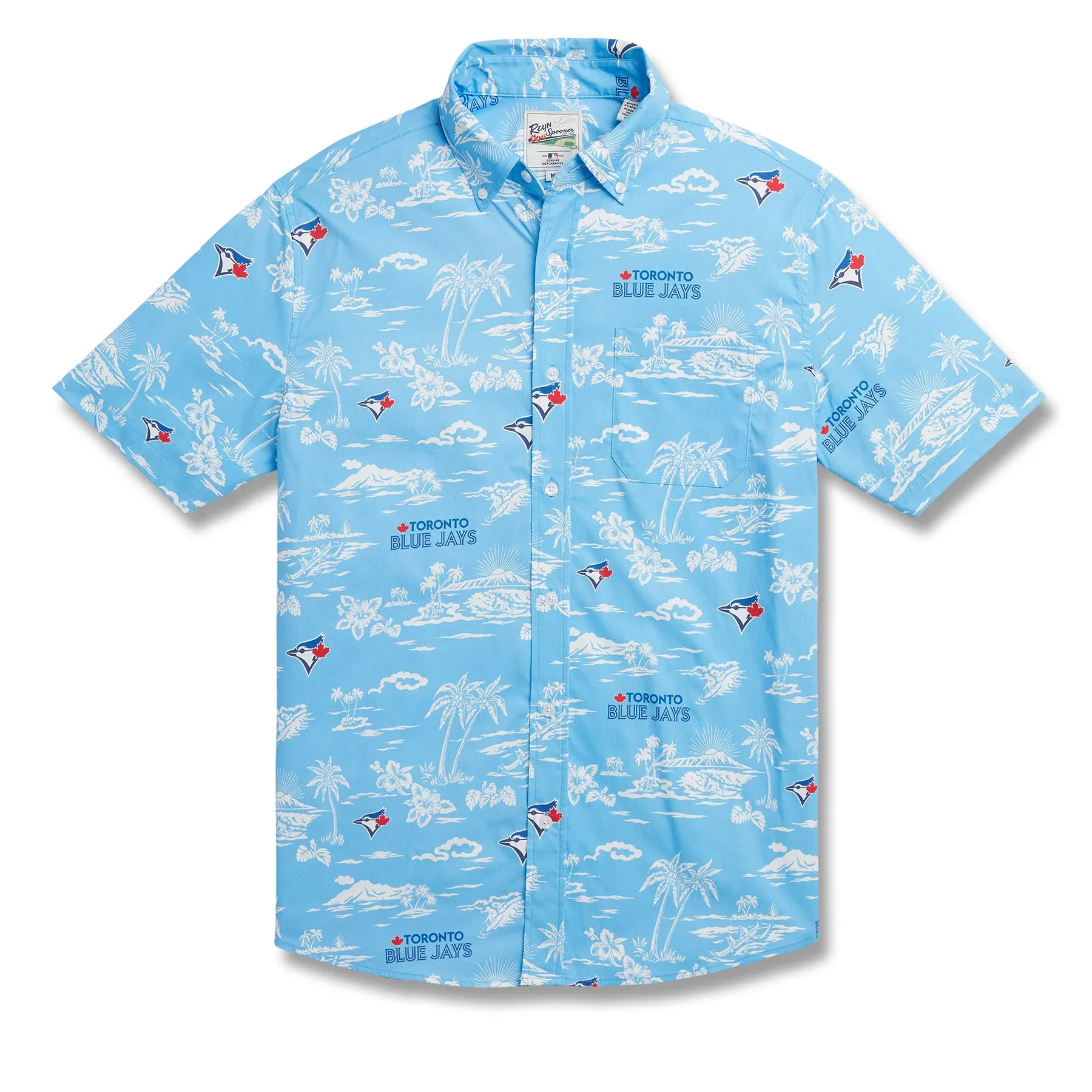 MLB® TORONTO BLUE JAYS KEKAI PERFORMANCE BUTTON FRONT sold by Reyn Spooner