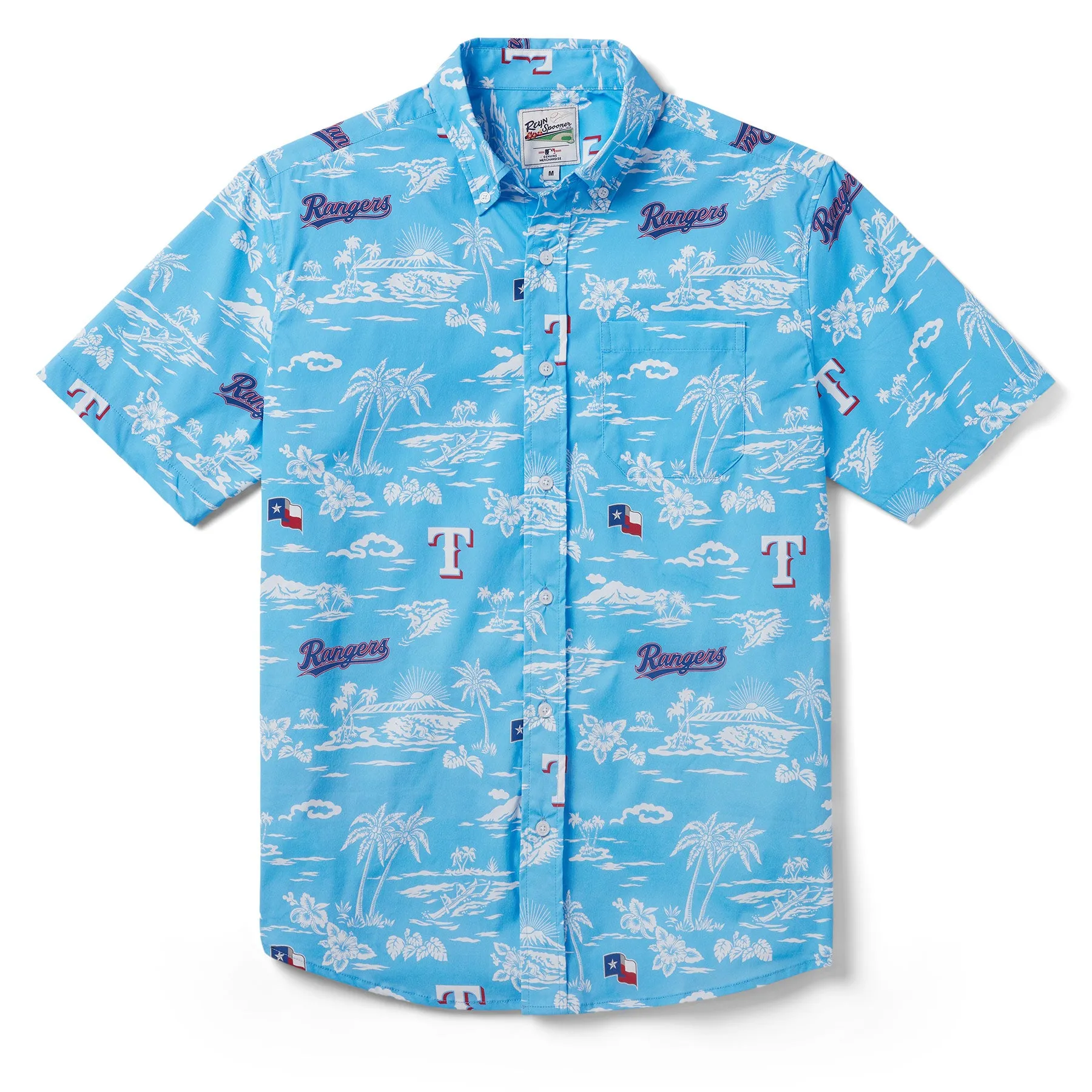 MLB® TEXAS RANGERS KEKAI PERFORMANCE ALOHA SHIRT sold by Reyn Spooner