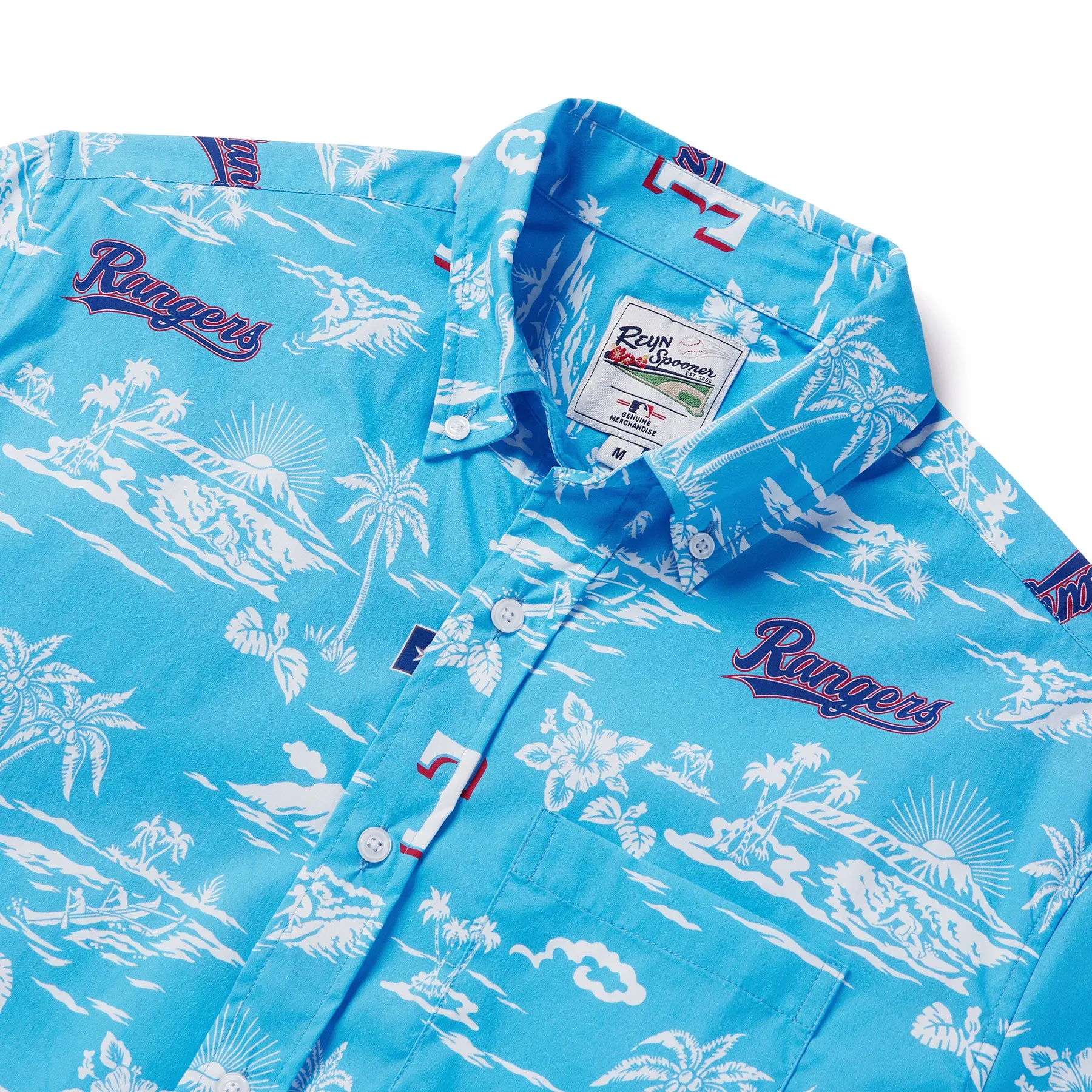 MLB® TEXAS RANGERS KEKAI PERFORMANCE ALOHA SHIRT sold by Reyn Spooner product image thumbnail 2