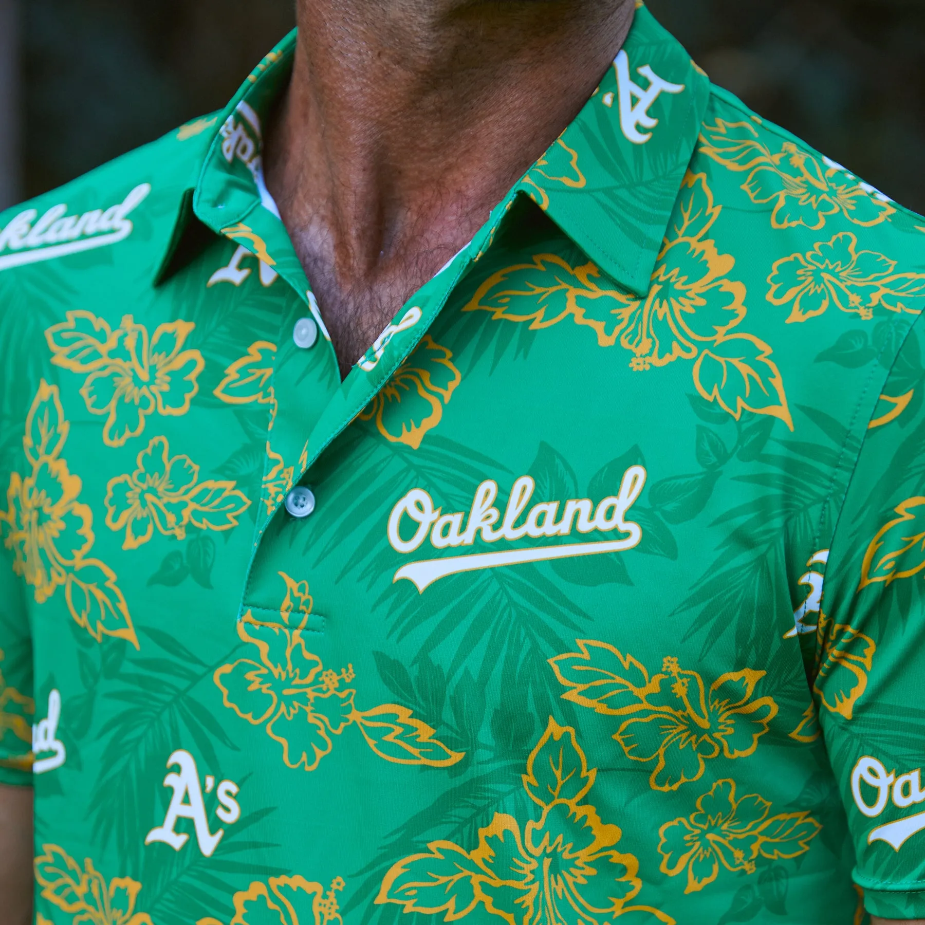 MLB® OAKLAND ATHLETICS PUA PERFORMANCE POLO sold by Reyn Spooner product image thumbnail 4