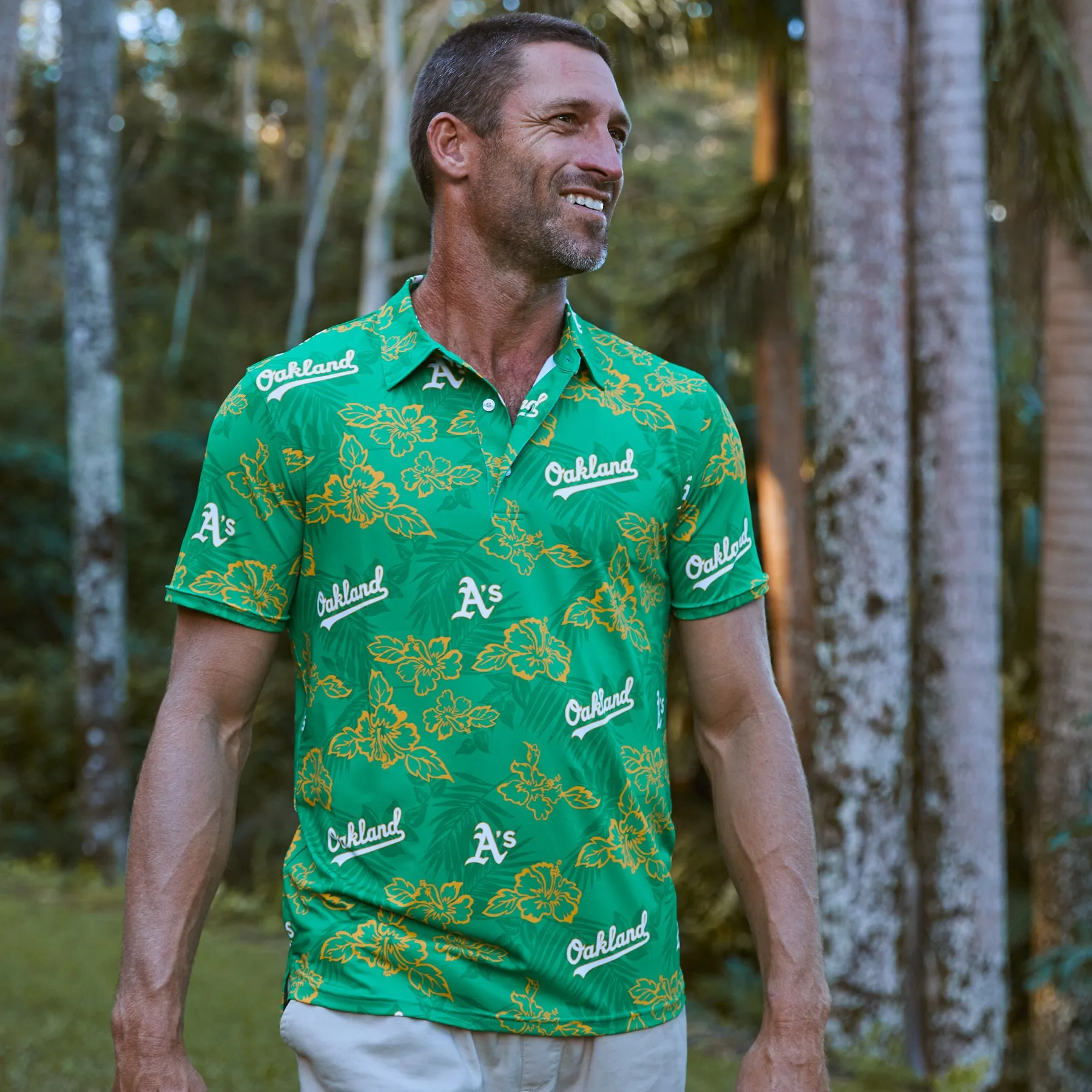 MLB® OAKLAND ATHLETICS PUA PERFORMANCE POLO sold by Reyn Spooner product image thumbnail 3