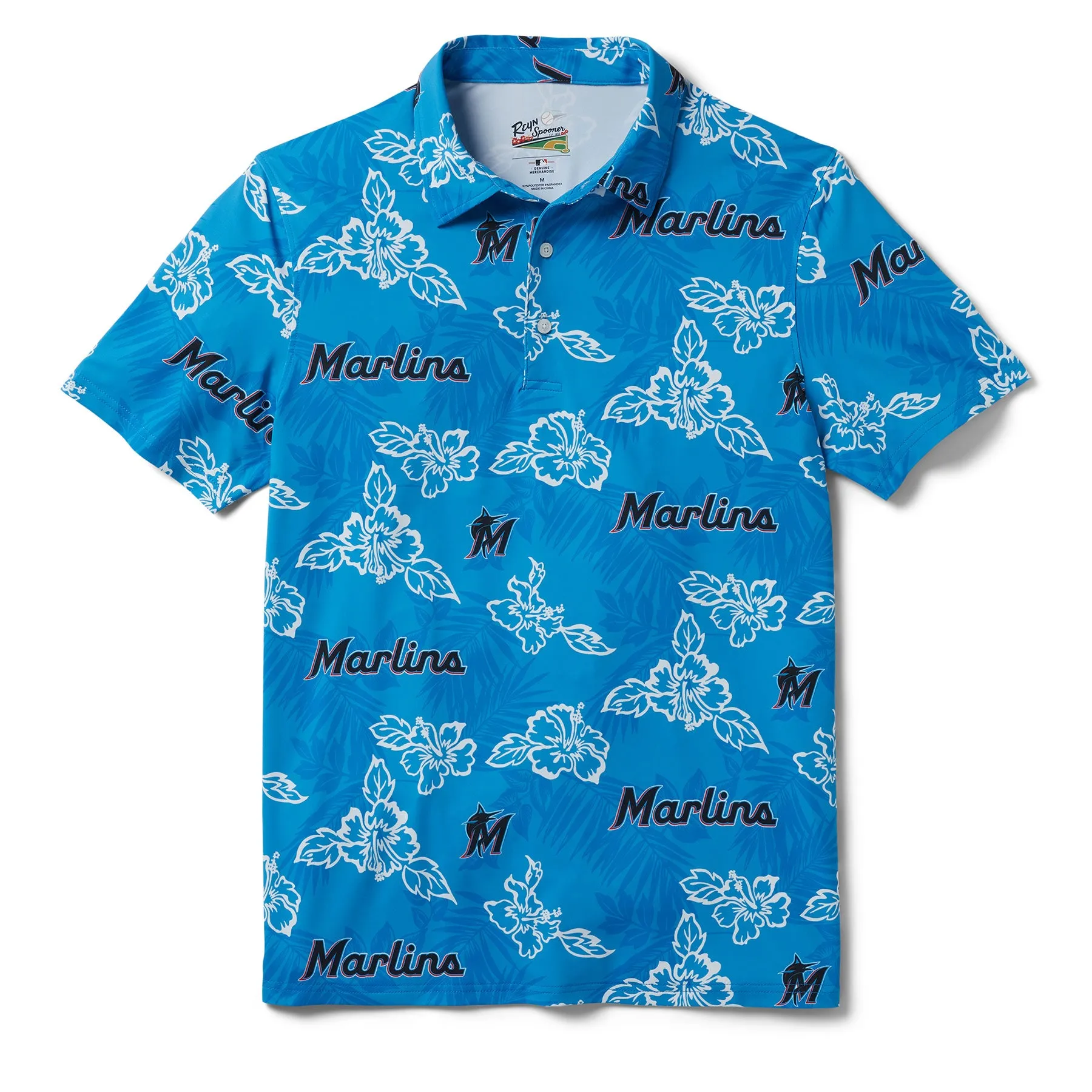 MLB® MIAMI MARLINS PUA PERFORMANCE POLO sold by Reyn Spooner