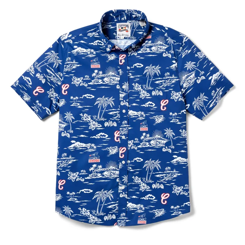 MLB® CHICAGO WHITE SOX COOPERSTOWN PERFORMANCE BUTTON FRONT sold by Reyn Spooner