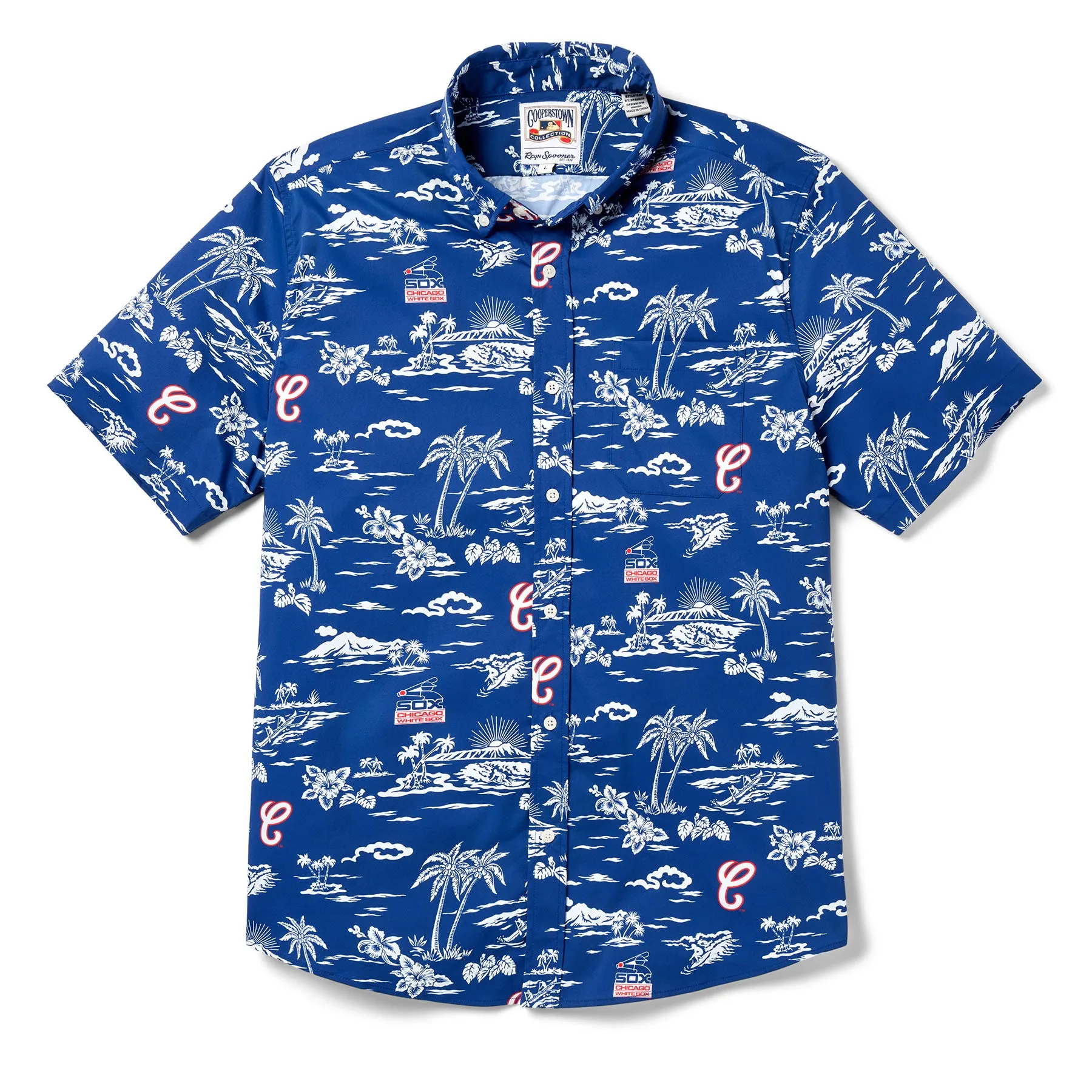 MLB® CHICAGO WHITE SOX COOPERSTOWN PERFORMANCE ALOHA SHIRT sold by Reyn Spooner