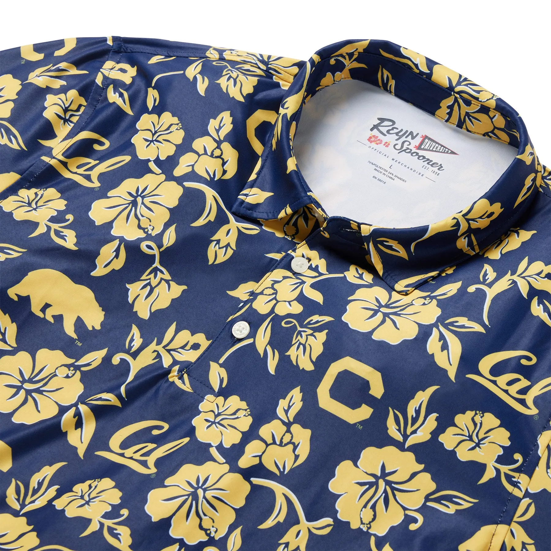 UNIVERSITY OF CALIFORNIA BERKELEY GAME DAY PERFORMANCE POLO sold by Reyn Spooner product image thumbnail 2