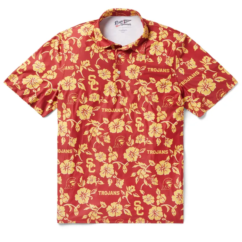 UNIVERSITY OF SOUTHERN CALIFORNIA GAME DAY PERFORMANCE POLO sold by Reyn Spooner