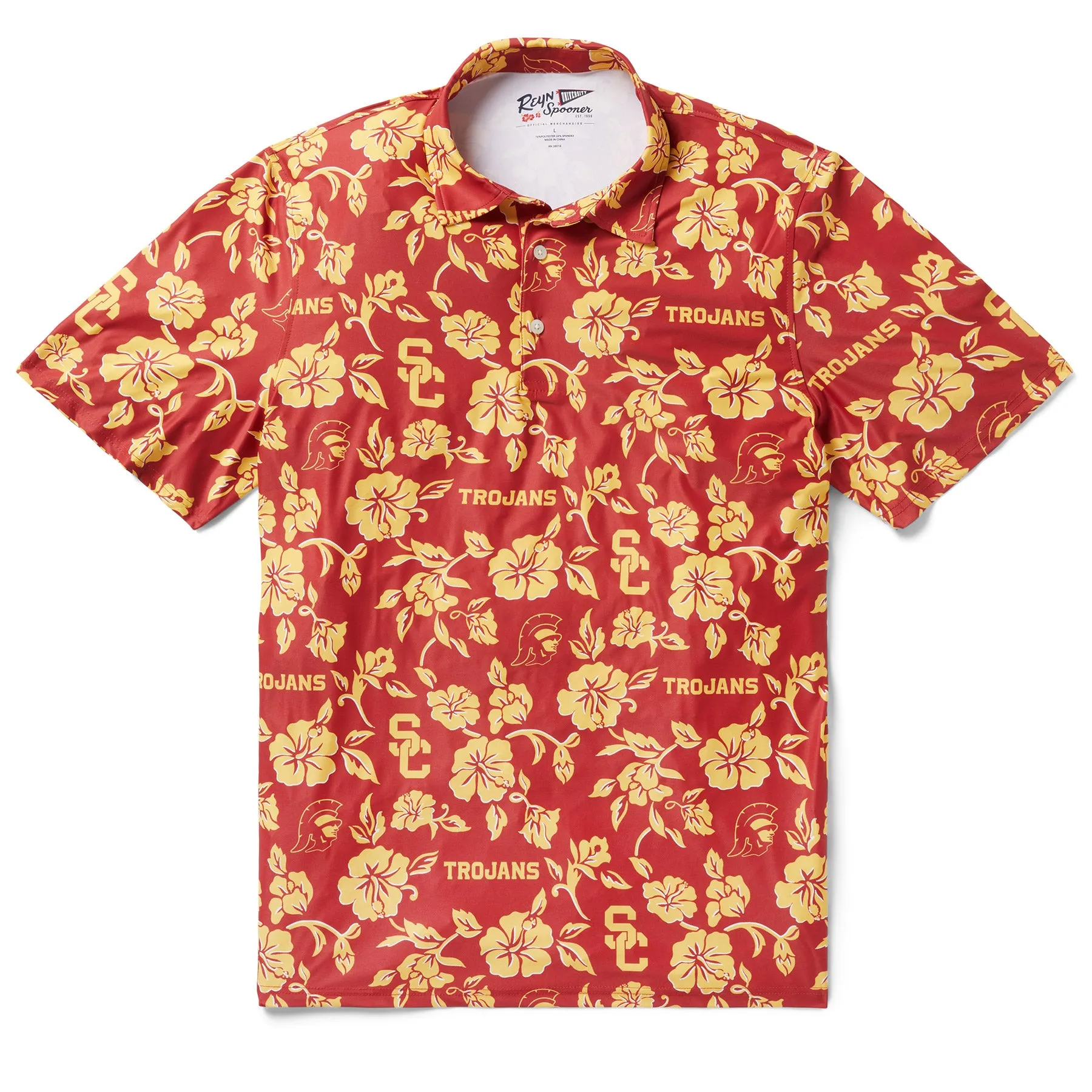 UNIVERSITY OF SOUTHERN CALIFORNIA GAME DAY PERFORMANCE POLO sold by Reyn Spooner