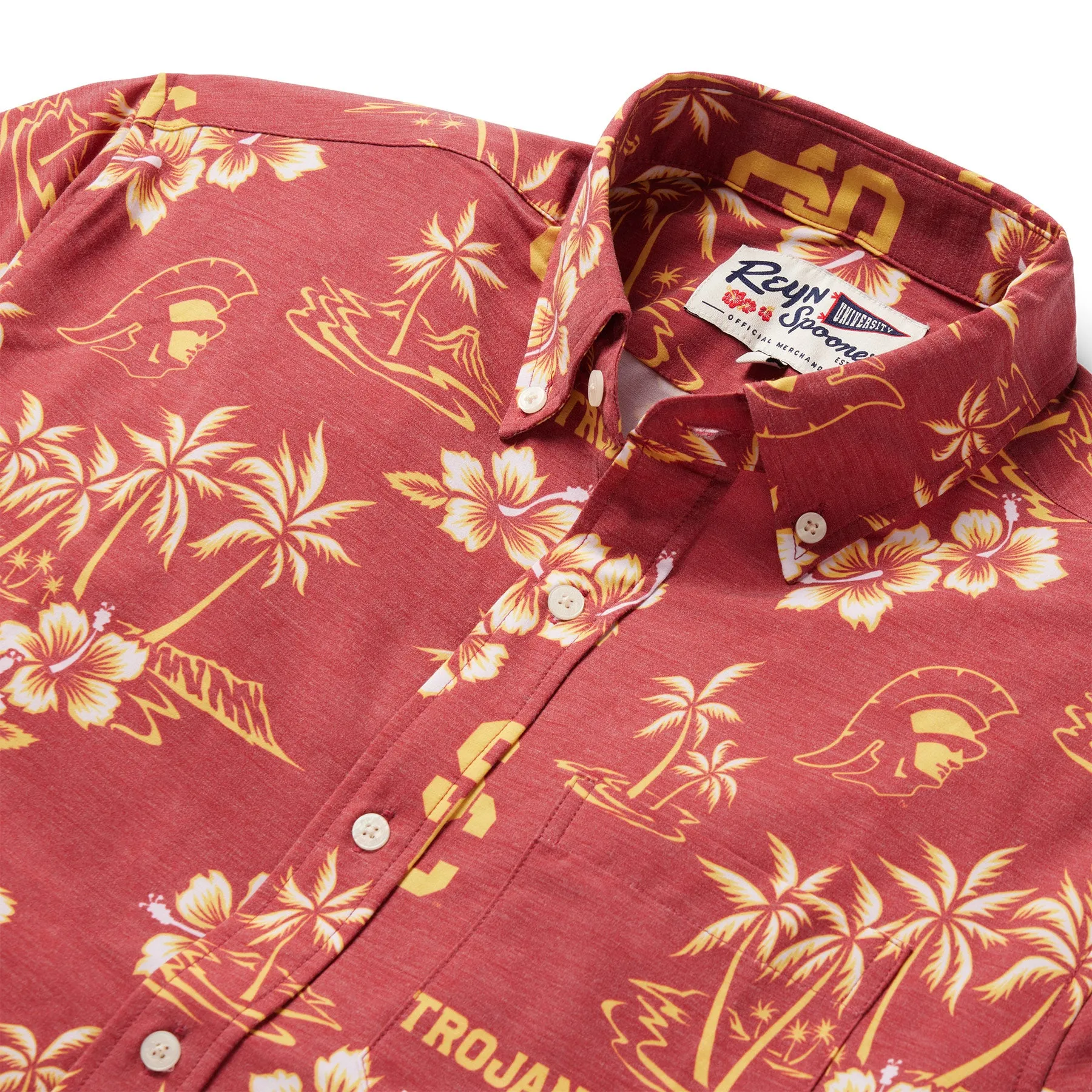 UNIVERSITY OF SOUTHERN CALIFORNIA GAME DAY PERFORMANCE BUTTON FRONT sold by Reyn Spooner product image thumbnail 2