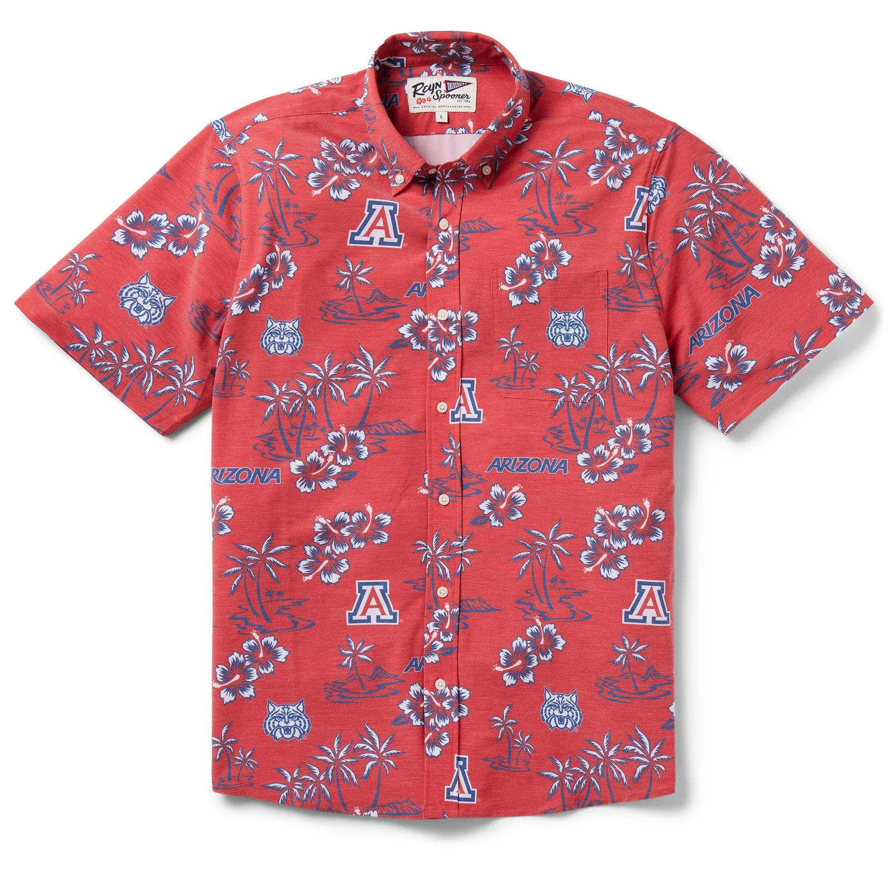 UNIVERSITY OF ARIZONA GAME DAY PERFORMANCE BUTTON FRONT sold by Reyn Spooner