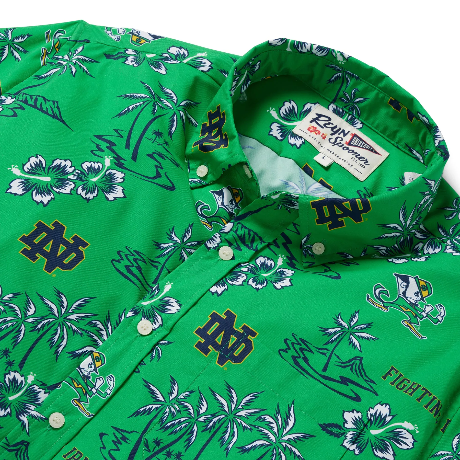 UNIVERSITY OF NOTRE DAME GAME DAY PERFORMANCE BUTTON FRONT sold by Reyn Spooner product image thumbnail 4