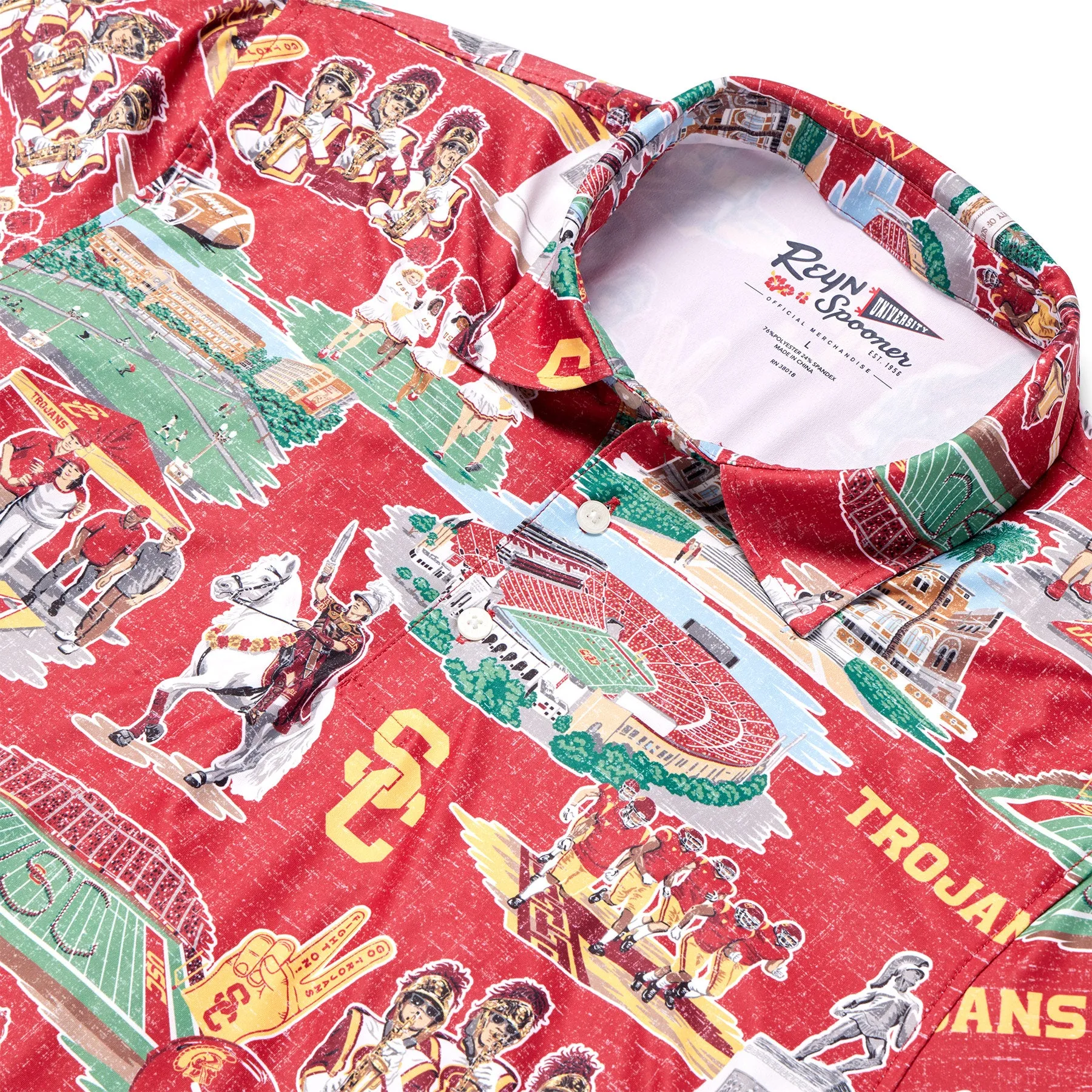 UNIVERSITY OF SOUTHERN CALIFORNIA SCENIC PERFORMANCE POLO sold by Reyn Spooner product image thumbnail 2